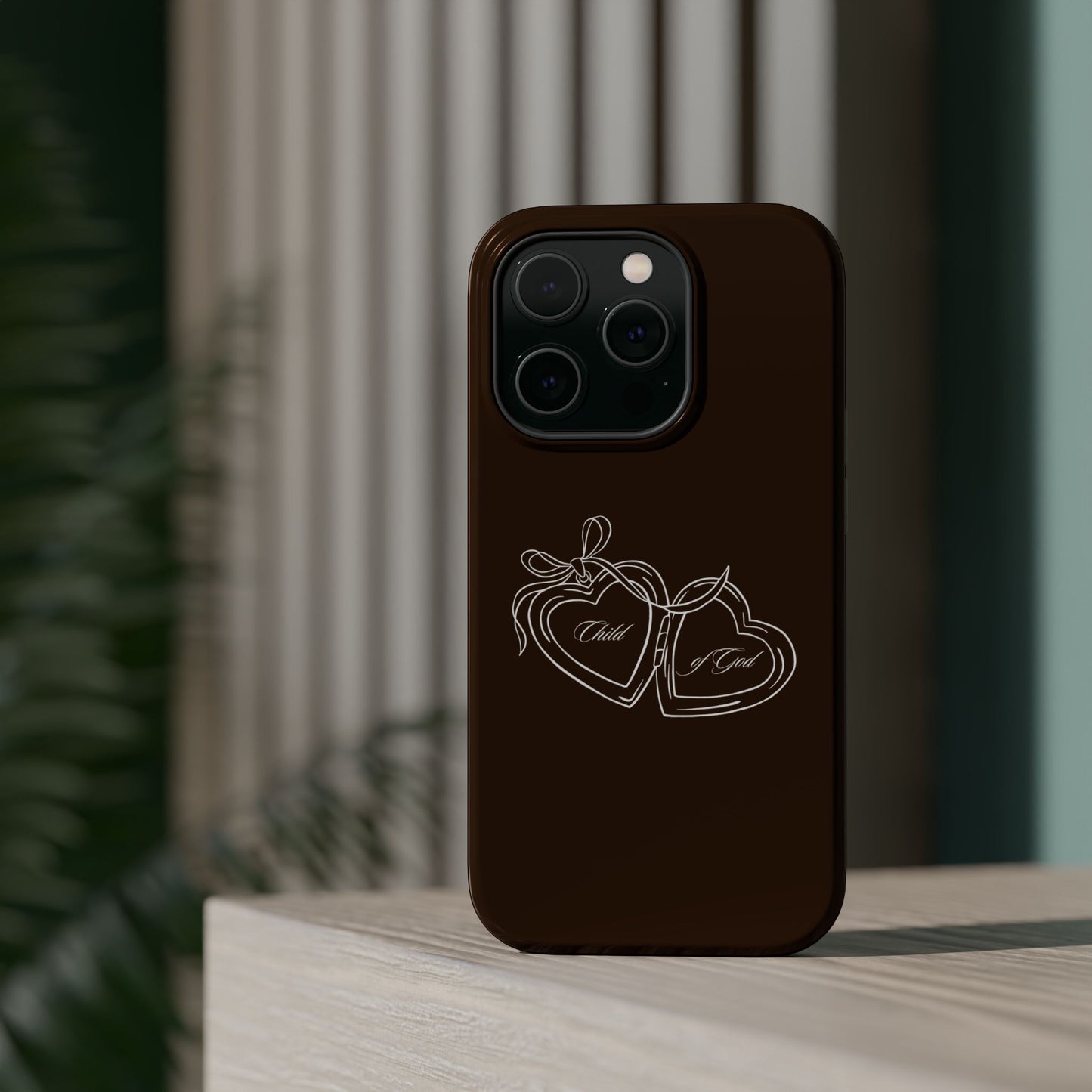 Child of God Locket Espresso Phone Case MagSafe