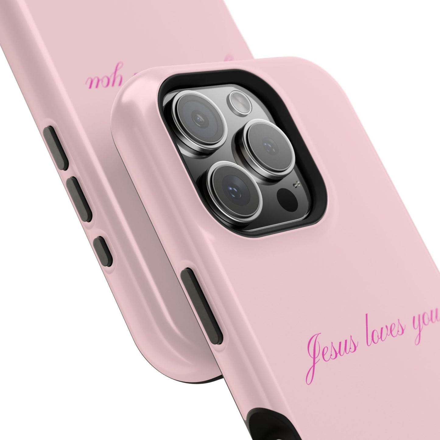 Jesus loves you Baby Pink Phone Case MagSafe