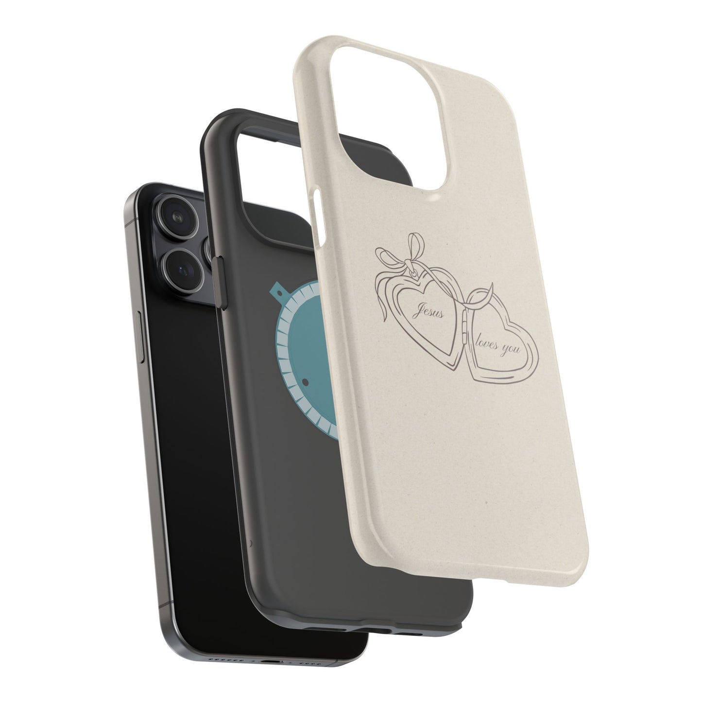 Jesus loves you Locket MagSafe Phone Case