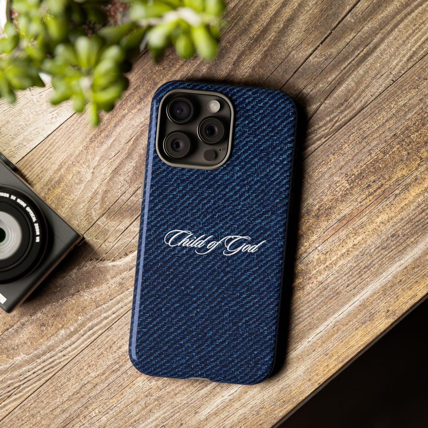 Child of God Denim Phone Case