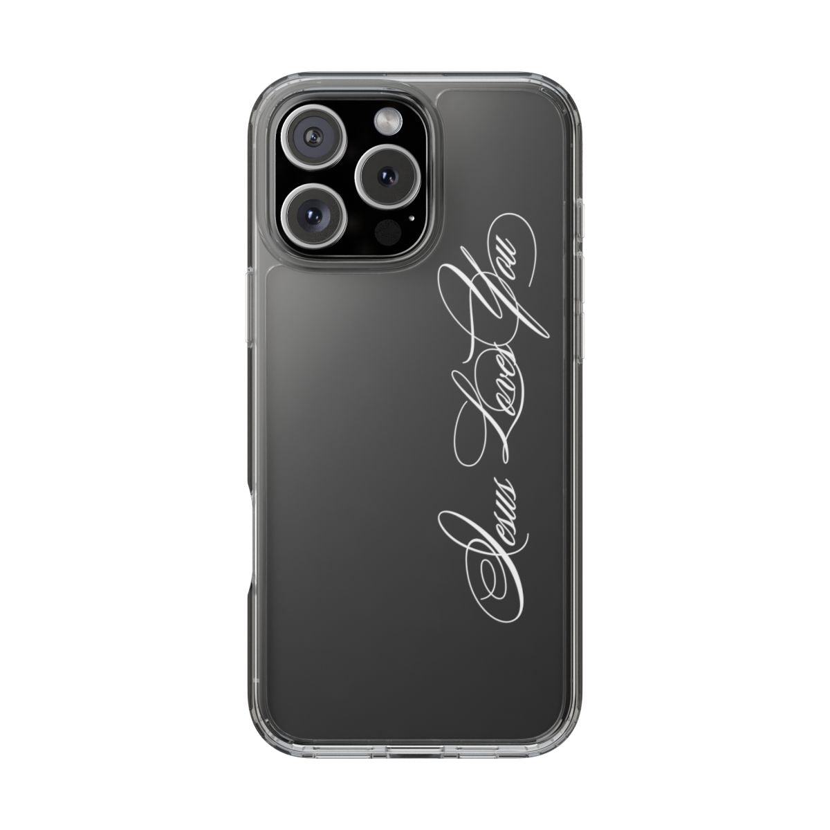 Jesus loves you Clear Phone Case