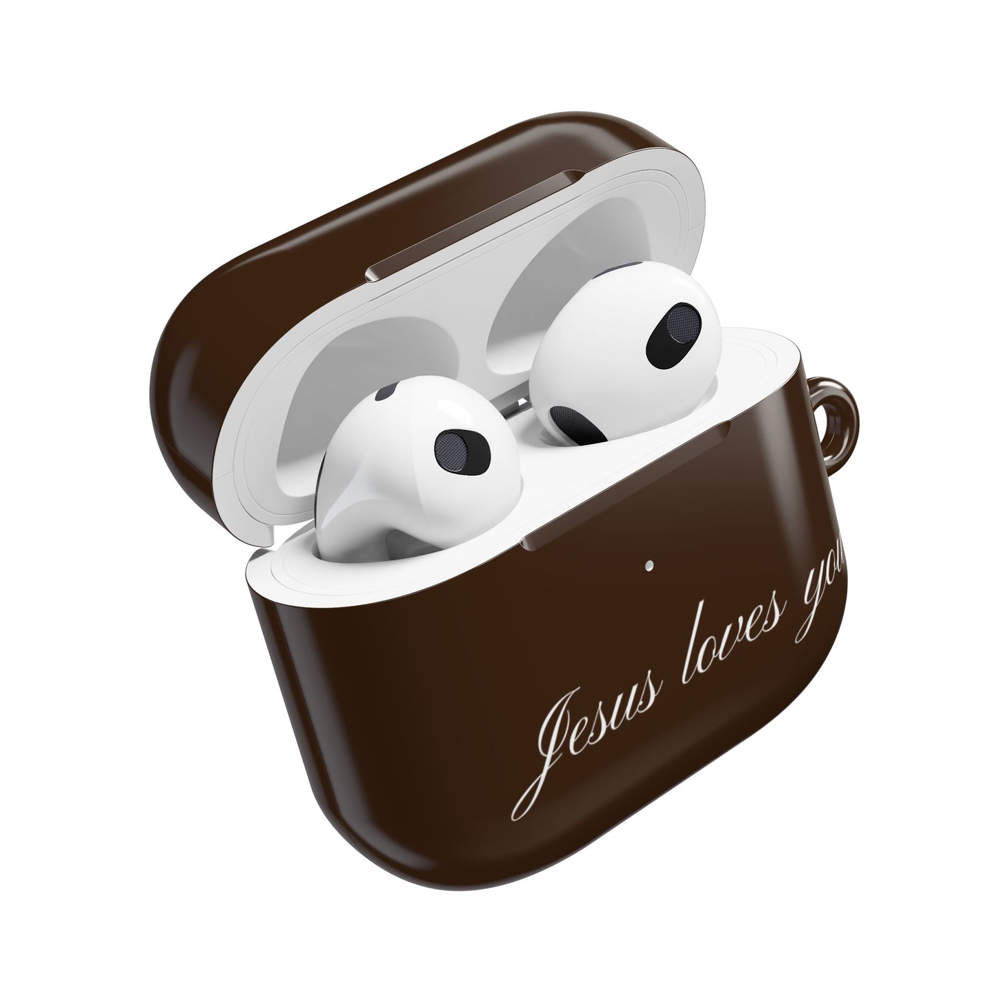 Jesus loves you Espresso AirPods Case