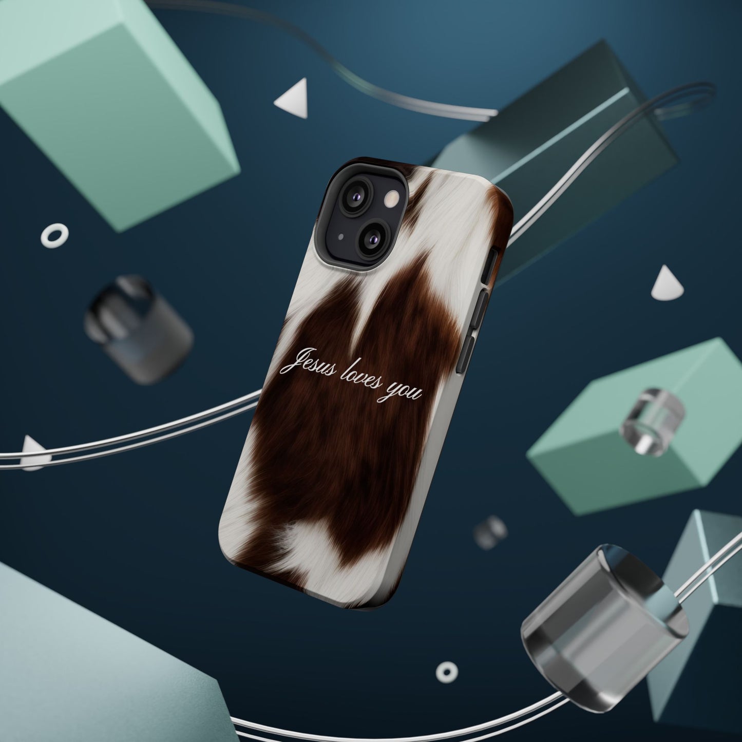 Jesus loves you Cow MagSafe Phone Case