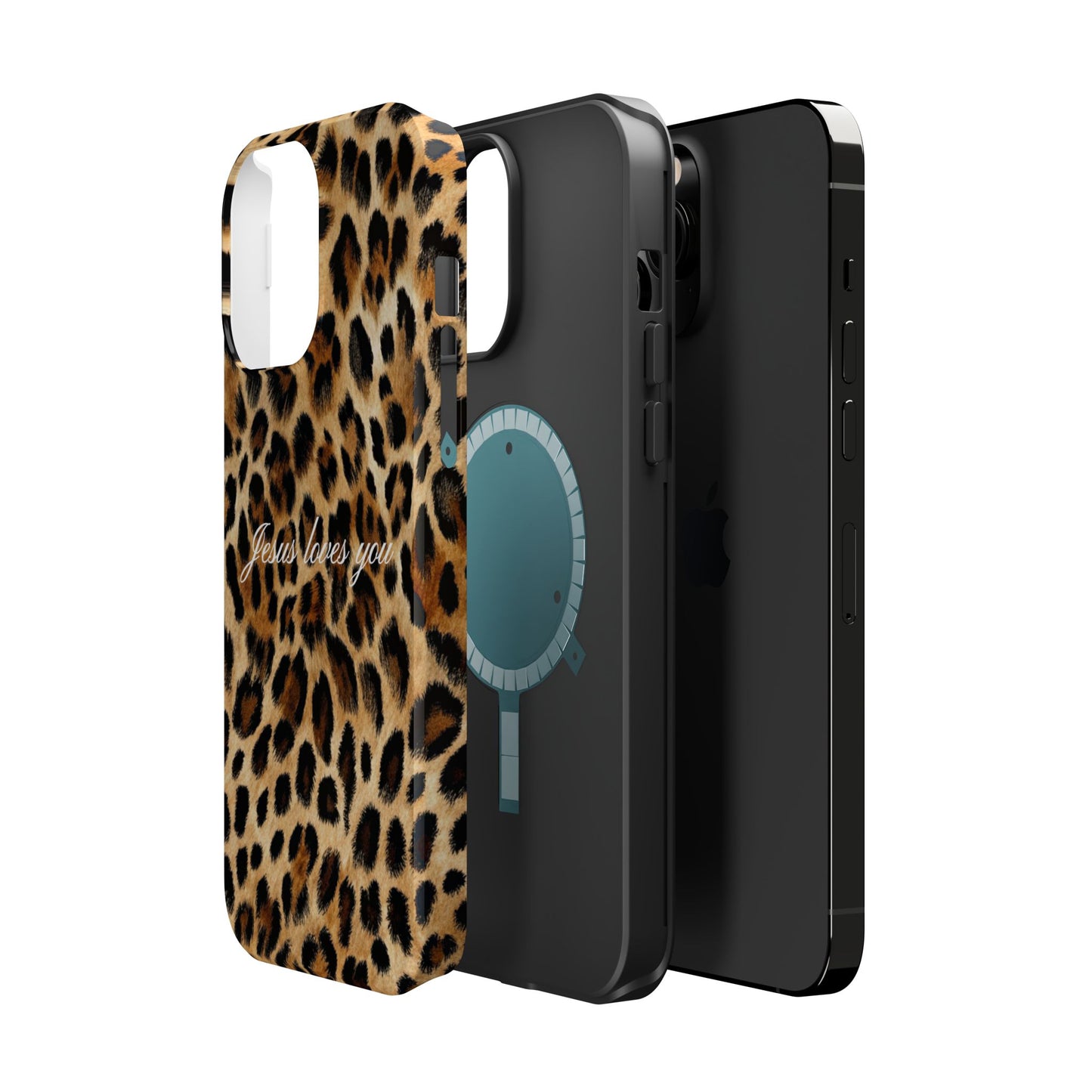 Jesus loves you Leopard Phone Case MagSafe