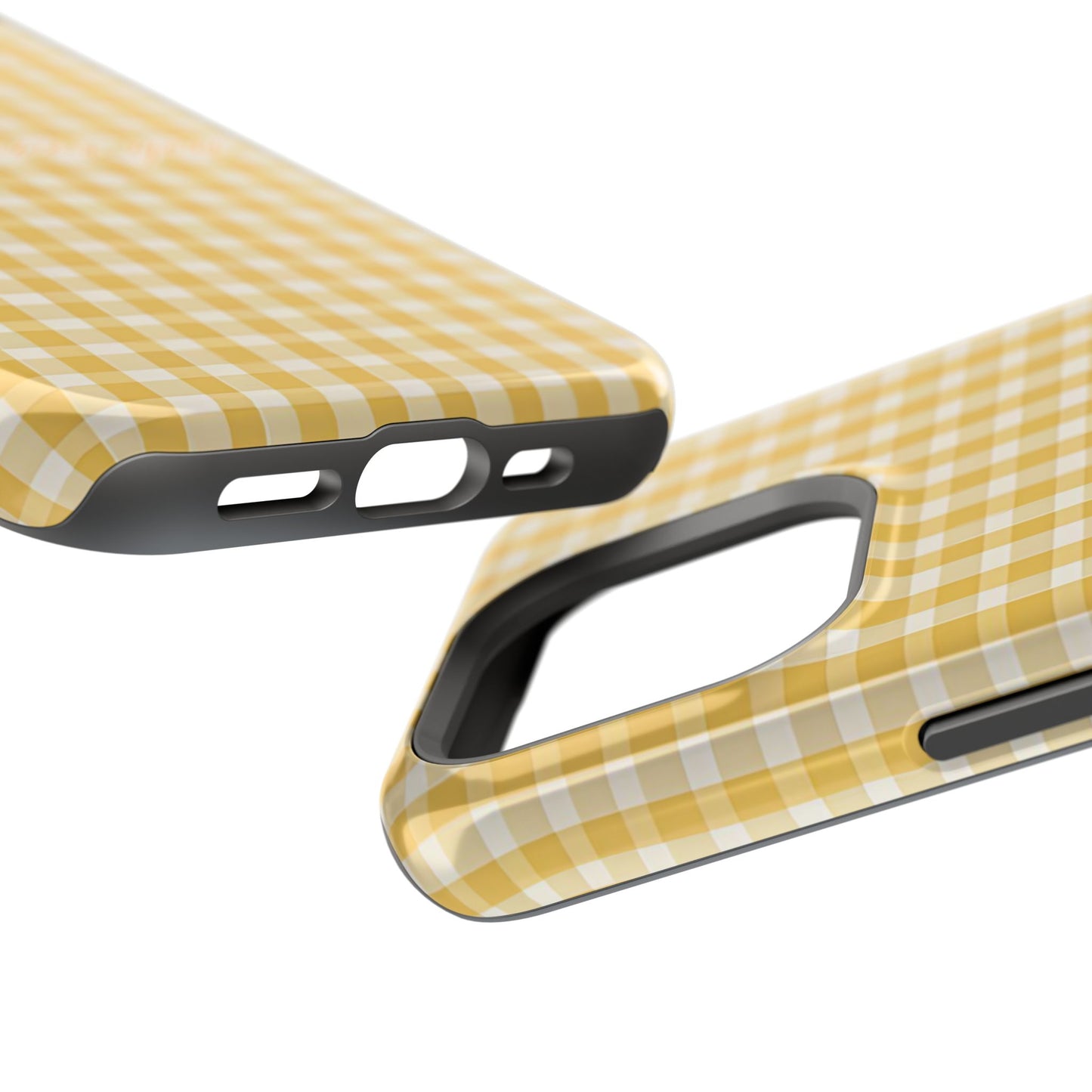 Jesus loves you Gingham Yellow Phone Case MagSafe