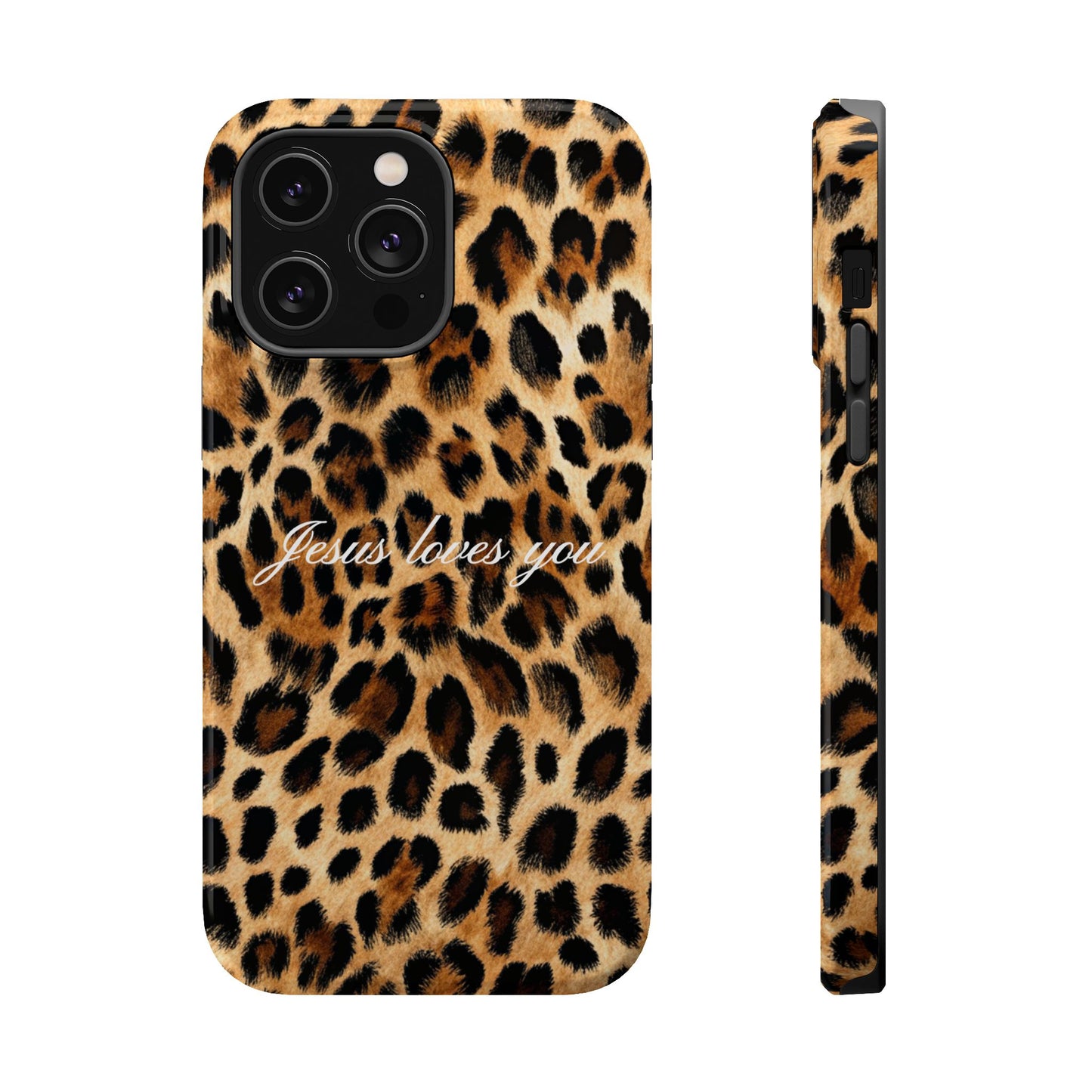 Jesus loves you Leopard Phone Case MagSafe