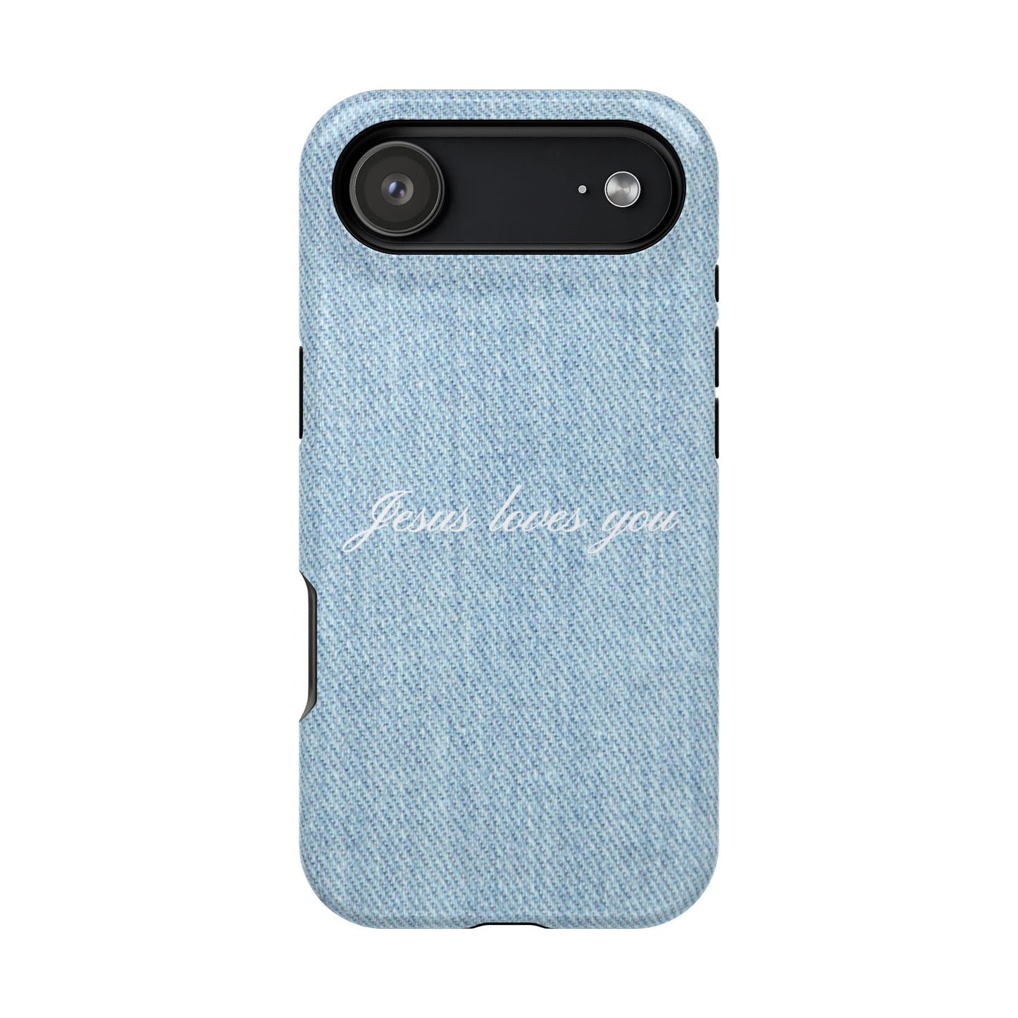 Jesus loves you Denim Phone Case MagSafe