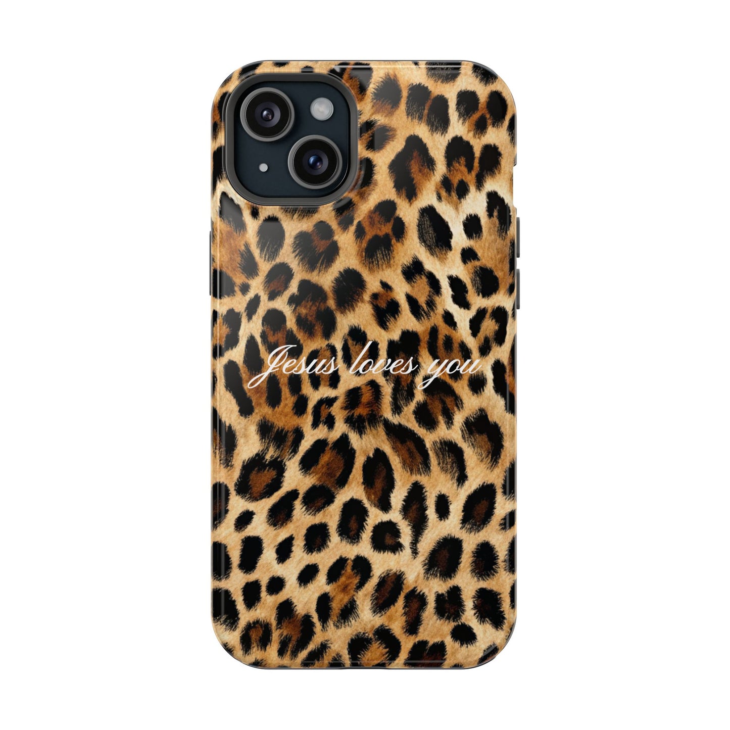 Jesus loves you Leopard Phone Case MagSafe