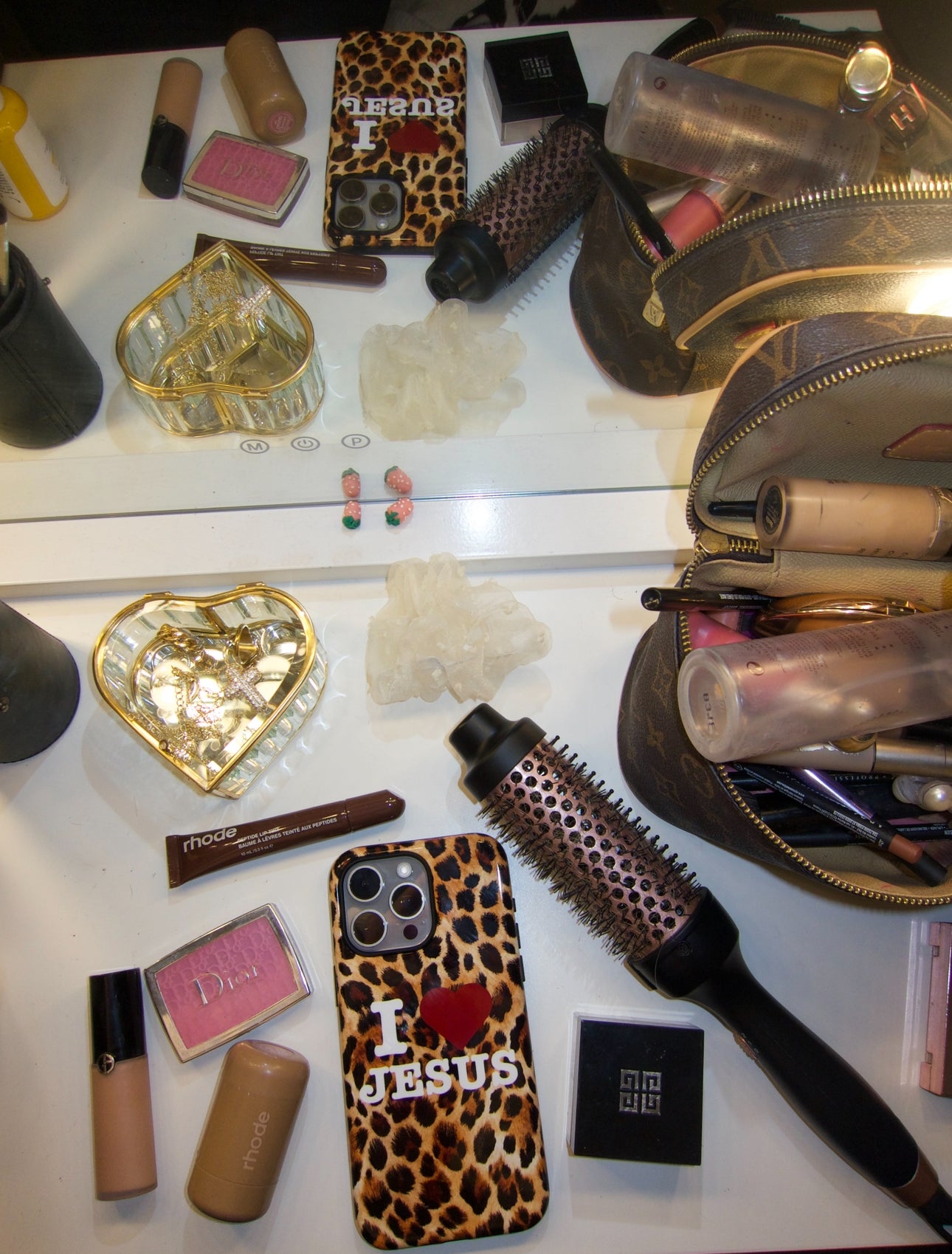 I heart Jesus Leopard Phone Case