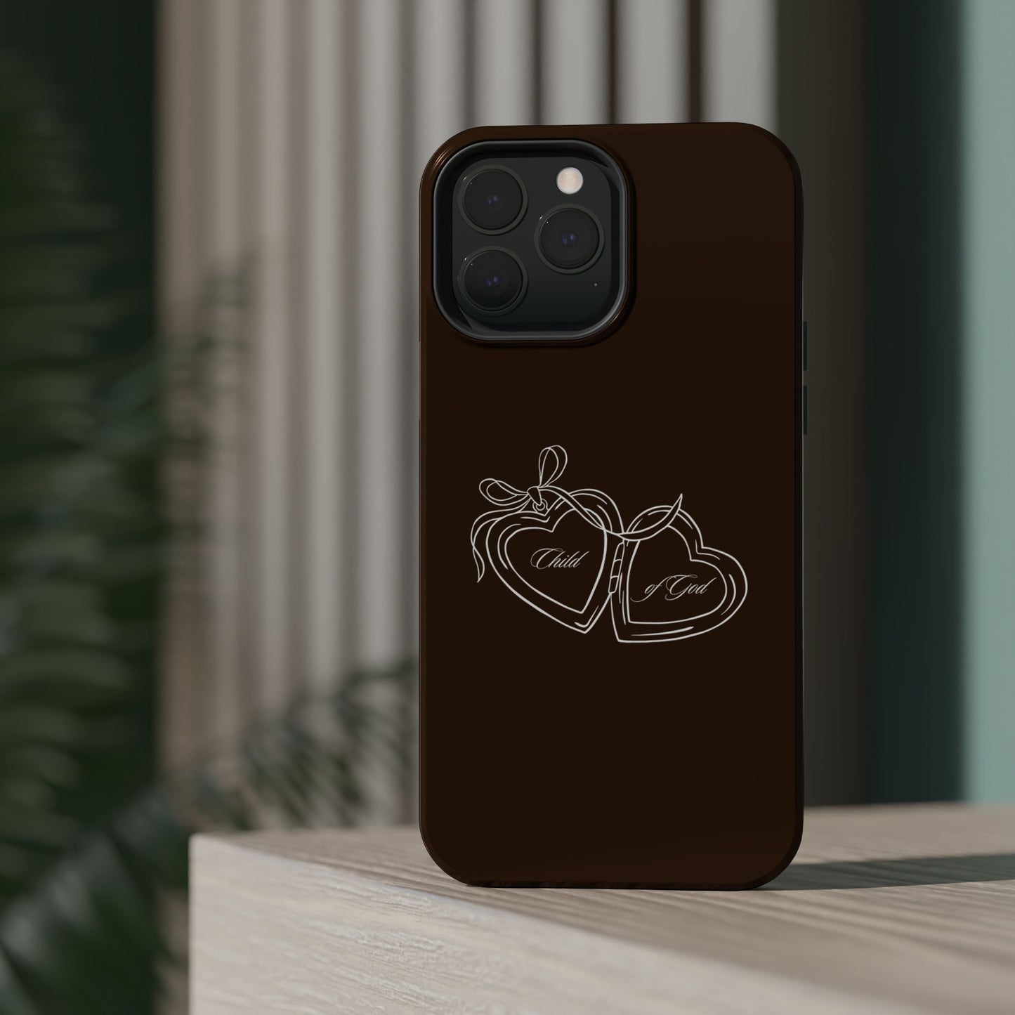 Child of God Locket Espresso Phone Case MagSafe