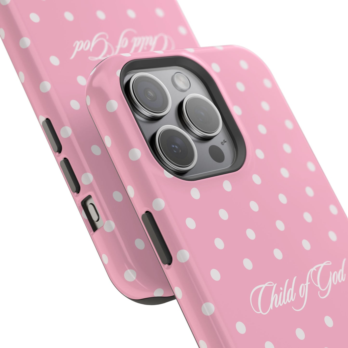 Child of God Pink Polka Dot Phone Case MagSafe