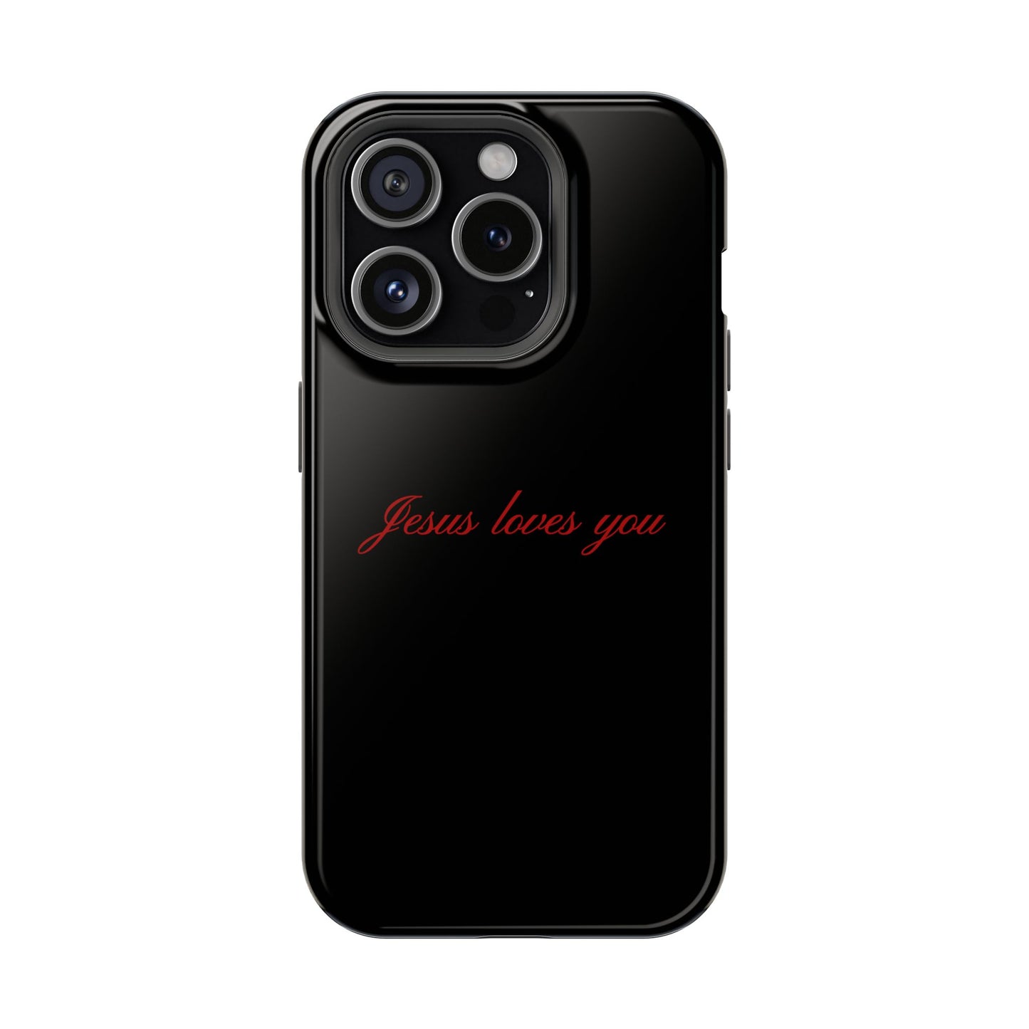 Jesus loves you Black MagSafe Phone Case