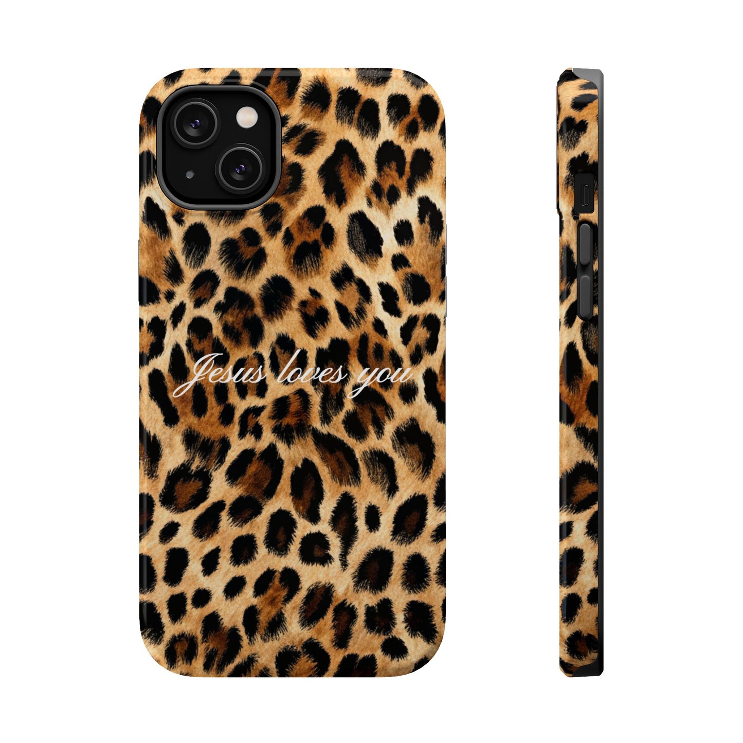 Jesus loves you Leopard Phone Case MagSafe