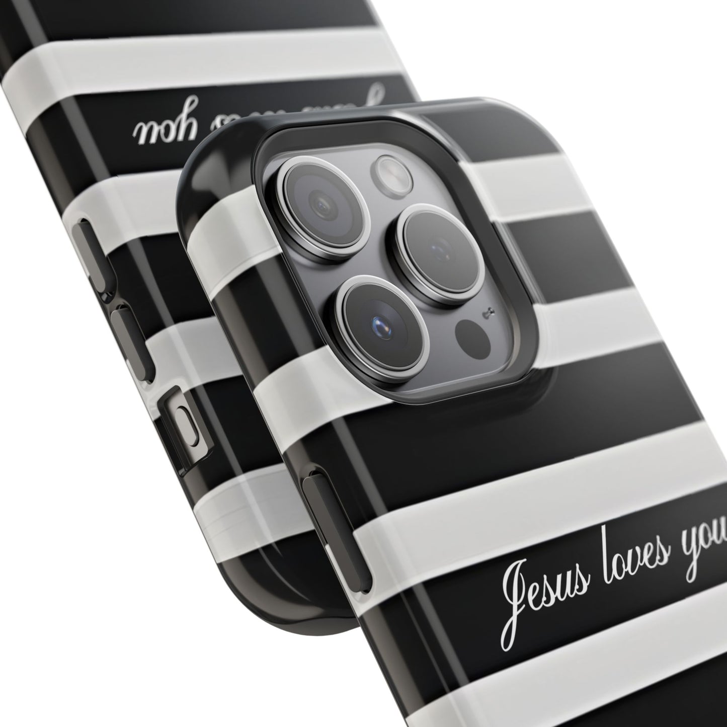 Jesus loves you Striped MagSafe Phone Case