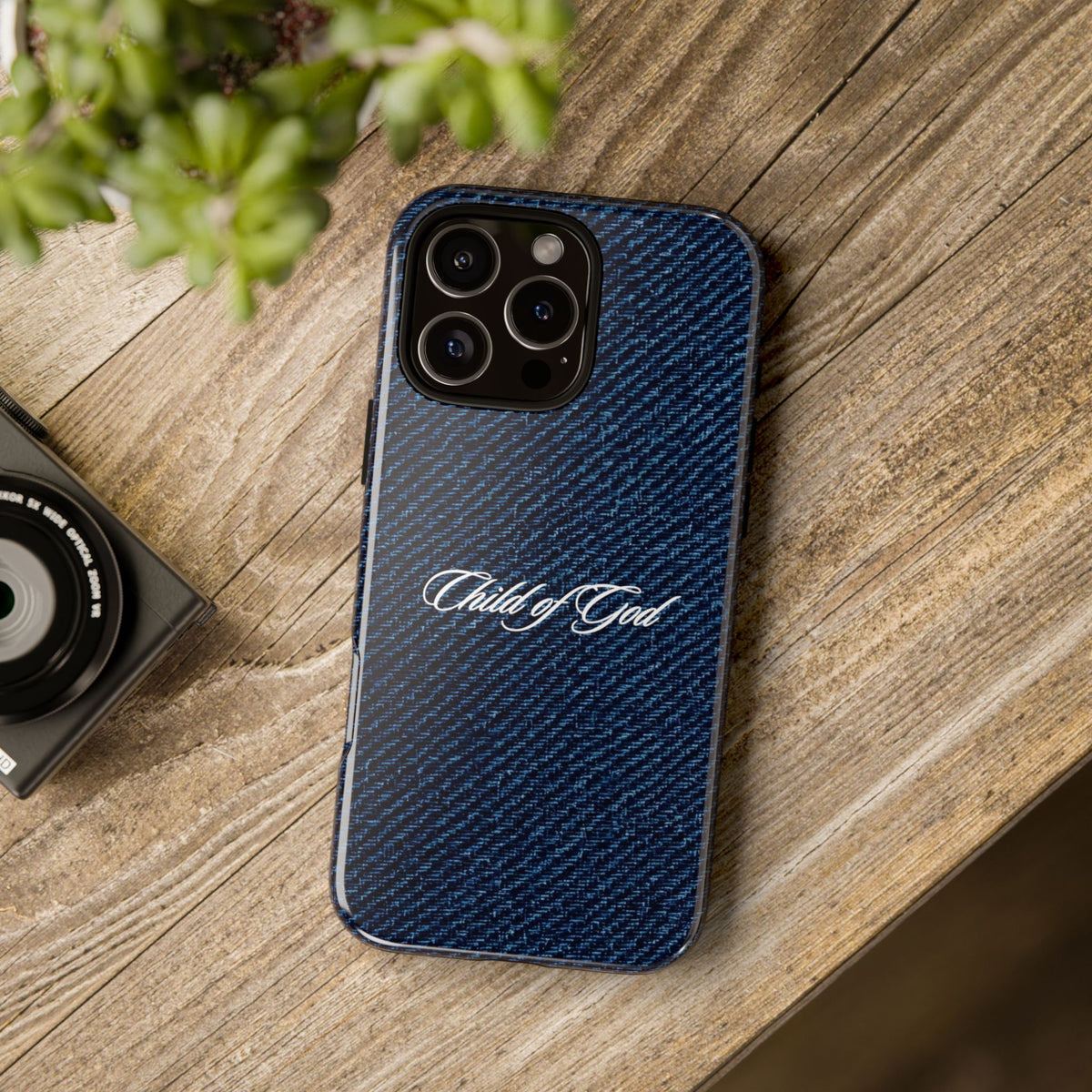 Child of God Denim Phone Case