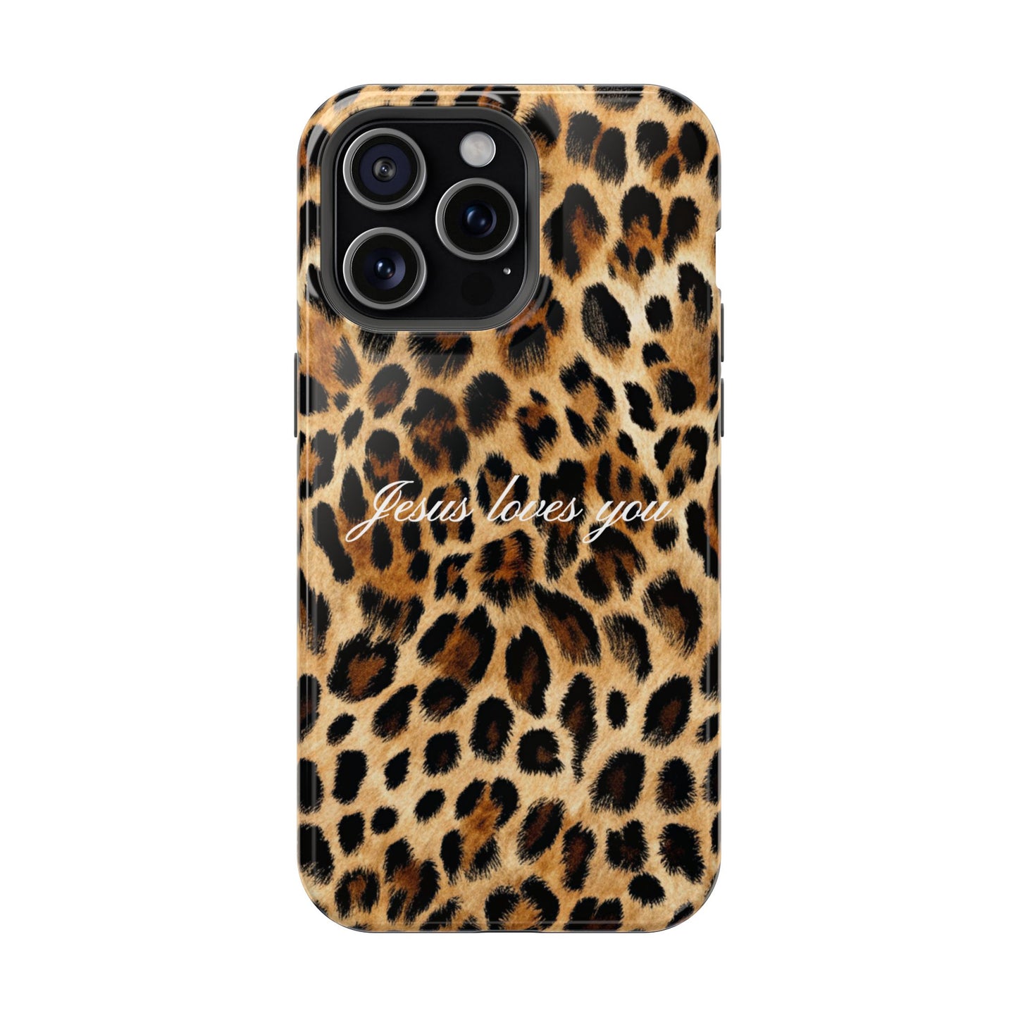 Jesus loves you Leopard Phone Case MagSafe