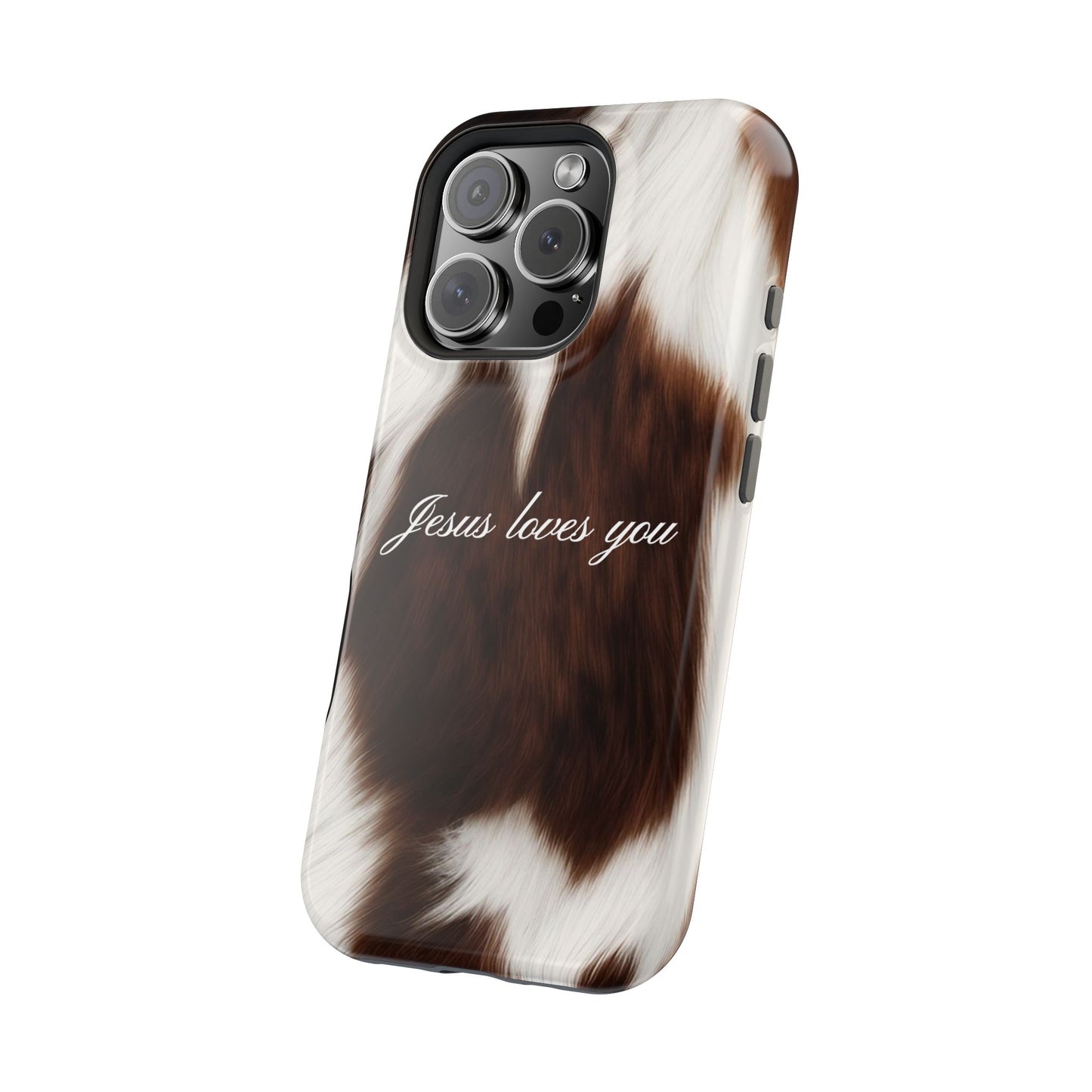 Jesus loves you Cow MagSafe Phone Case
