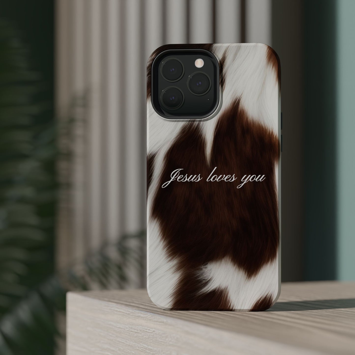 Jesus loves you Cow MagSafe Phone Case