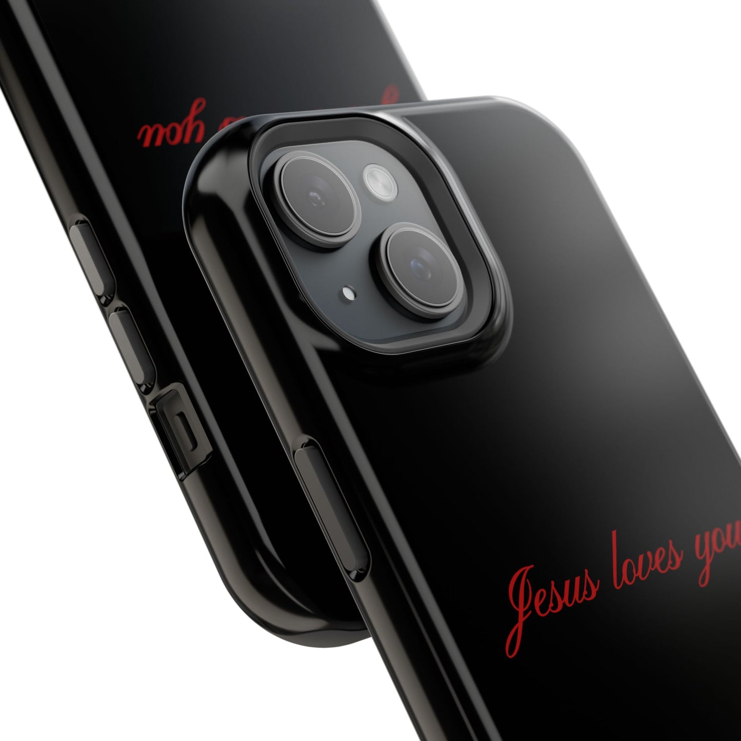 Jesus loves you Black MagSafe Phone Case