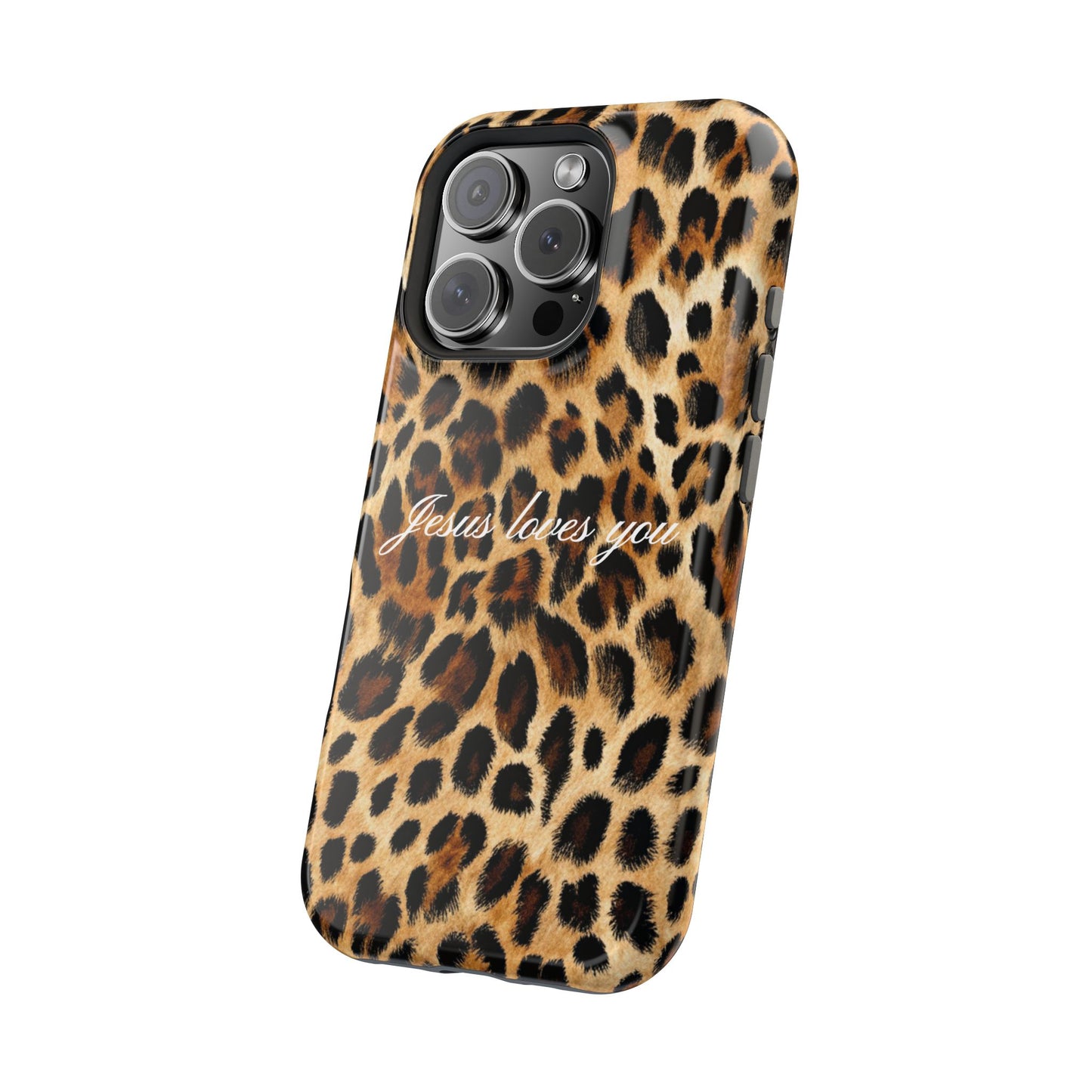 Jesus loves you Leopard Phone Case MagSafe