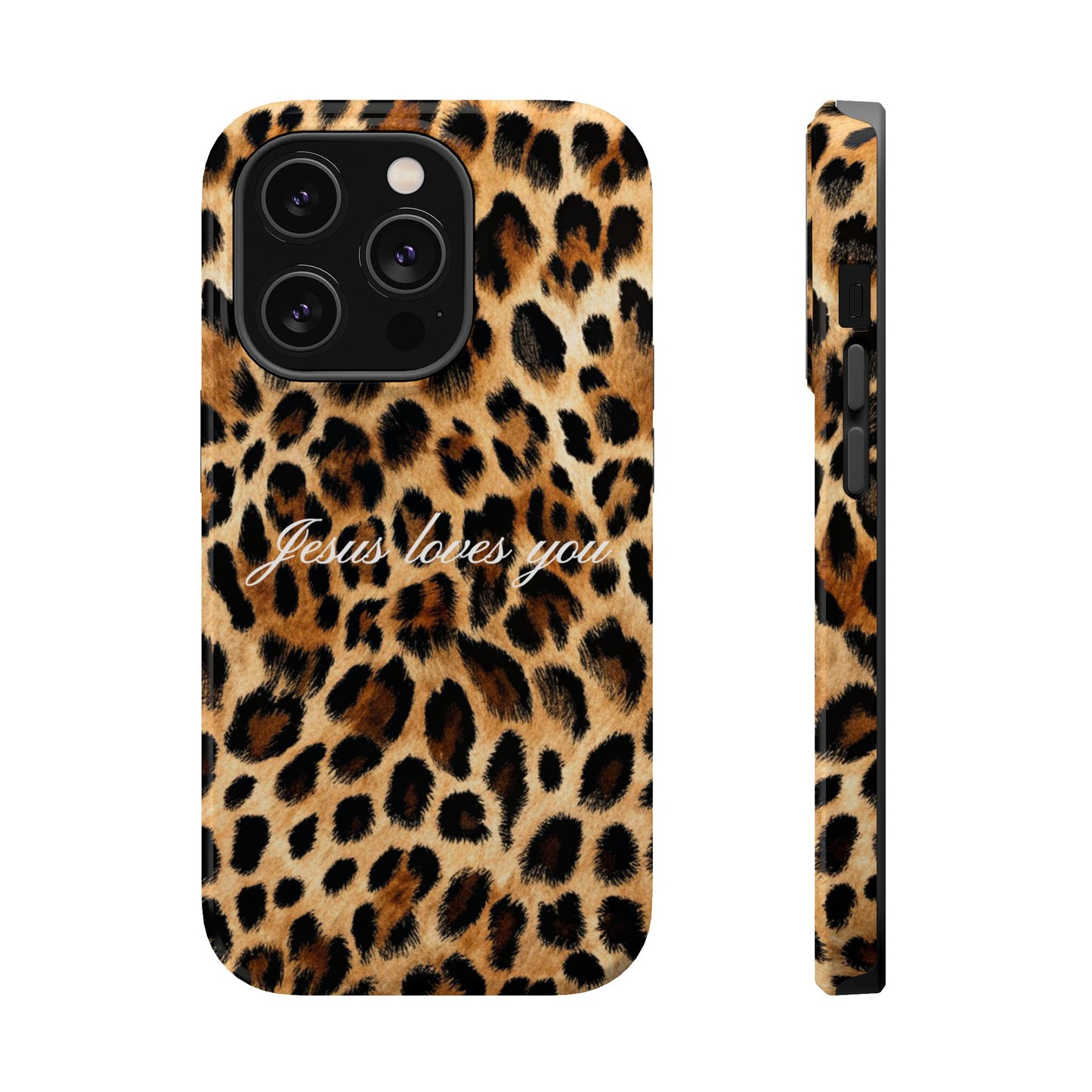 Jesus loves you Leopard Phone Case MagSafe