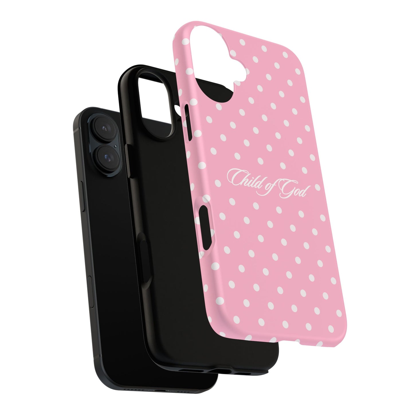Child of God Pink Polka Dot Phone Case