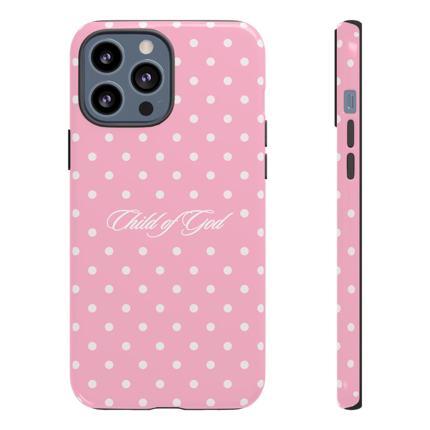 Child of God Pink Polka Dot Phone Case