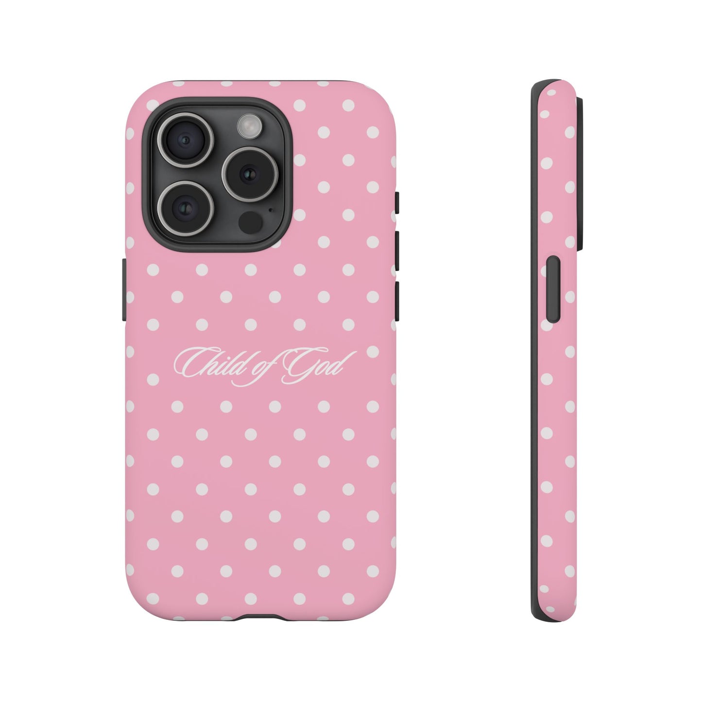 Child of God Pink Polka Dot Phone Case