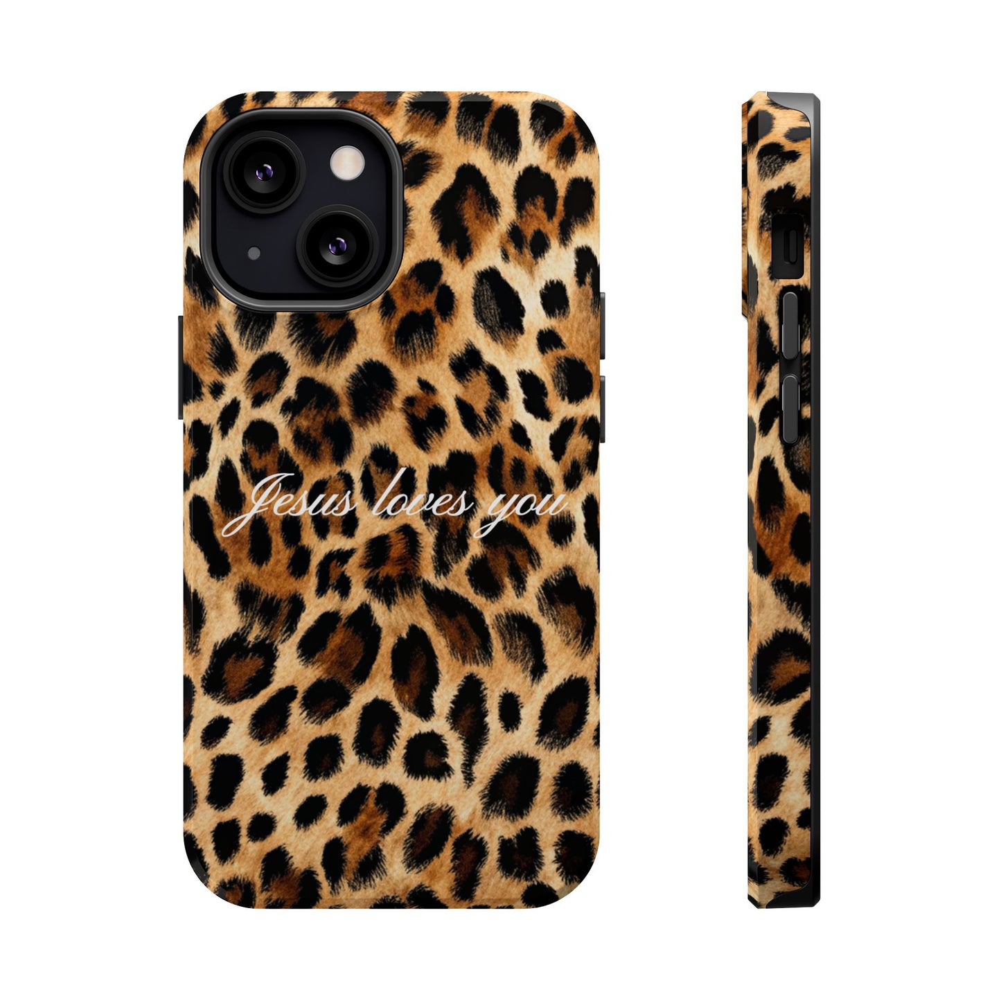 Jesus loves you Leopard Phone Case MagSafe