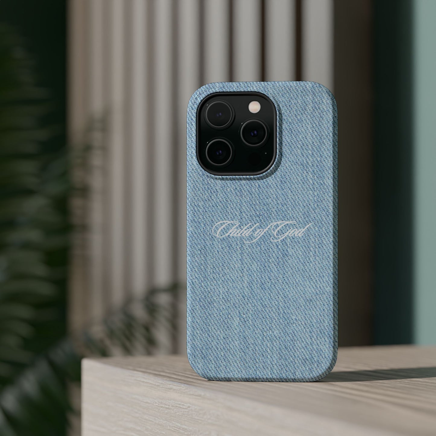 Child of God Denim Phone Case MagSafe