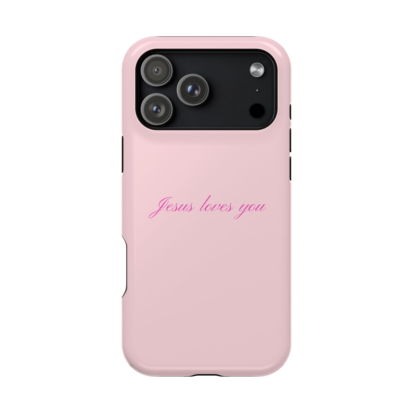 Jesus loves you Baby Pink Phone Case MagSafe
