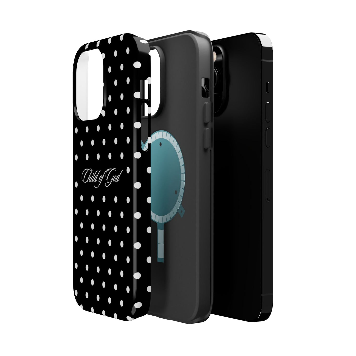 Child of God Black Polka Dot MagSafe Phone Case