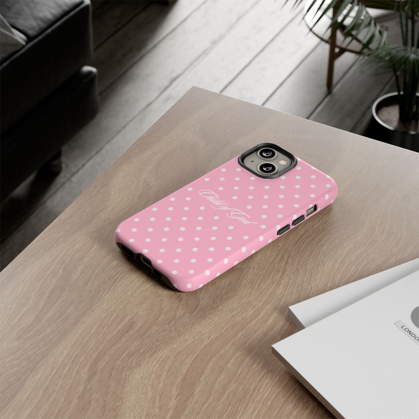 Child of God Pink Polka Dot Phone Case