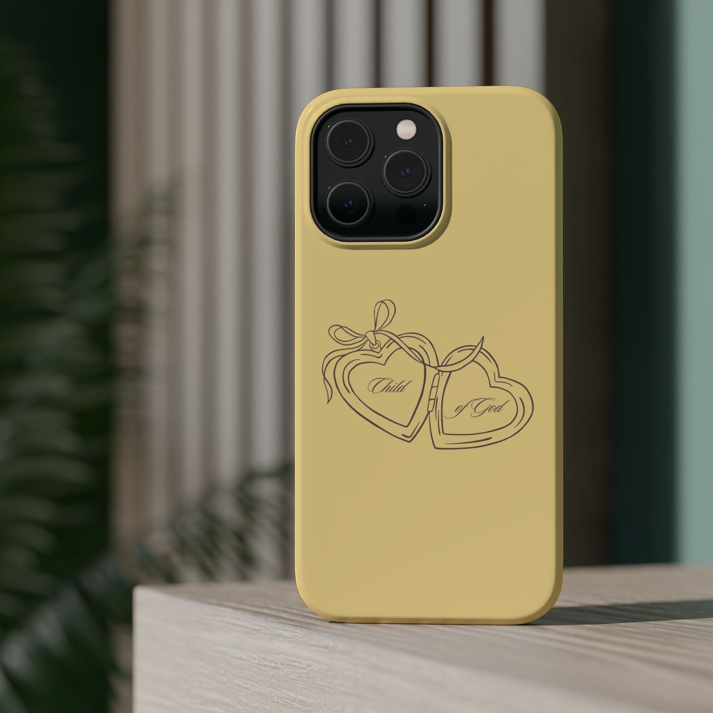 Child of God Butter Yellow Locket Phone Case MagSafe