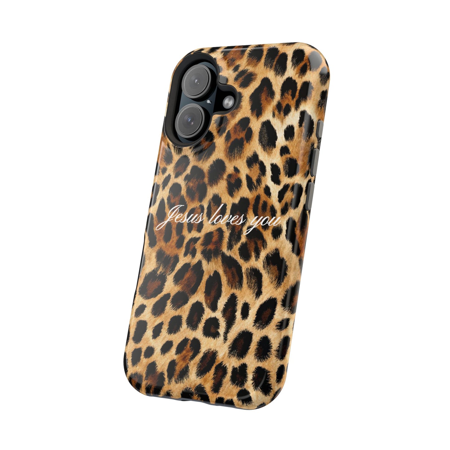 Jesus loves you Leopard Phone Case MagSafe