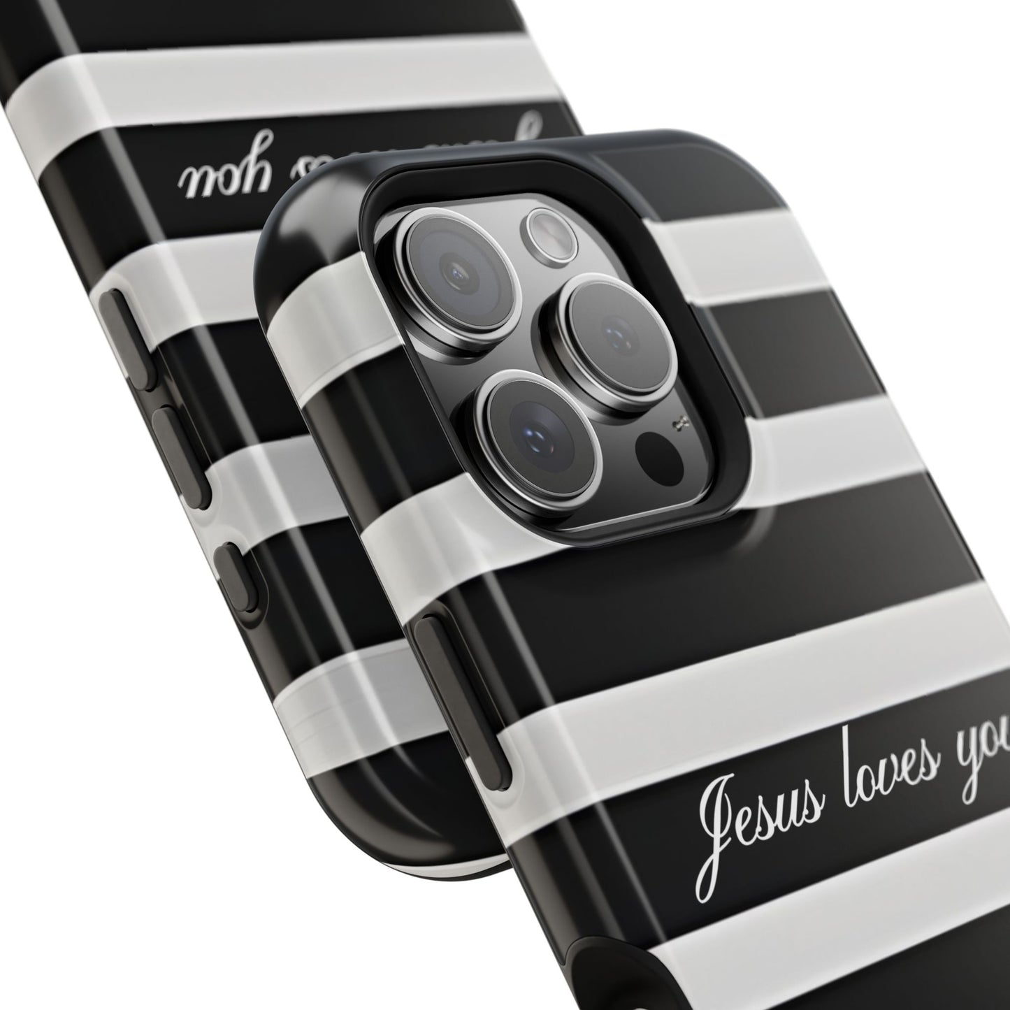 Jesus loves you Striped MagSafe Phone Case