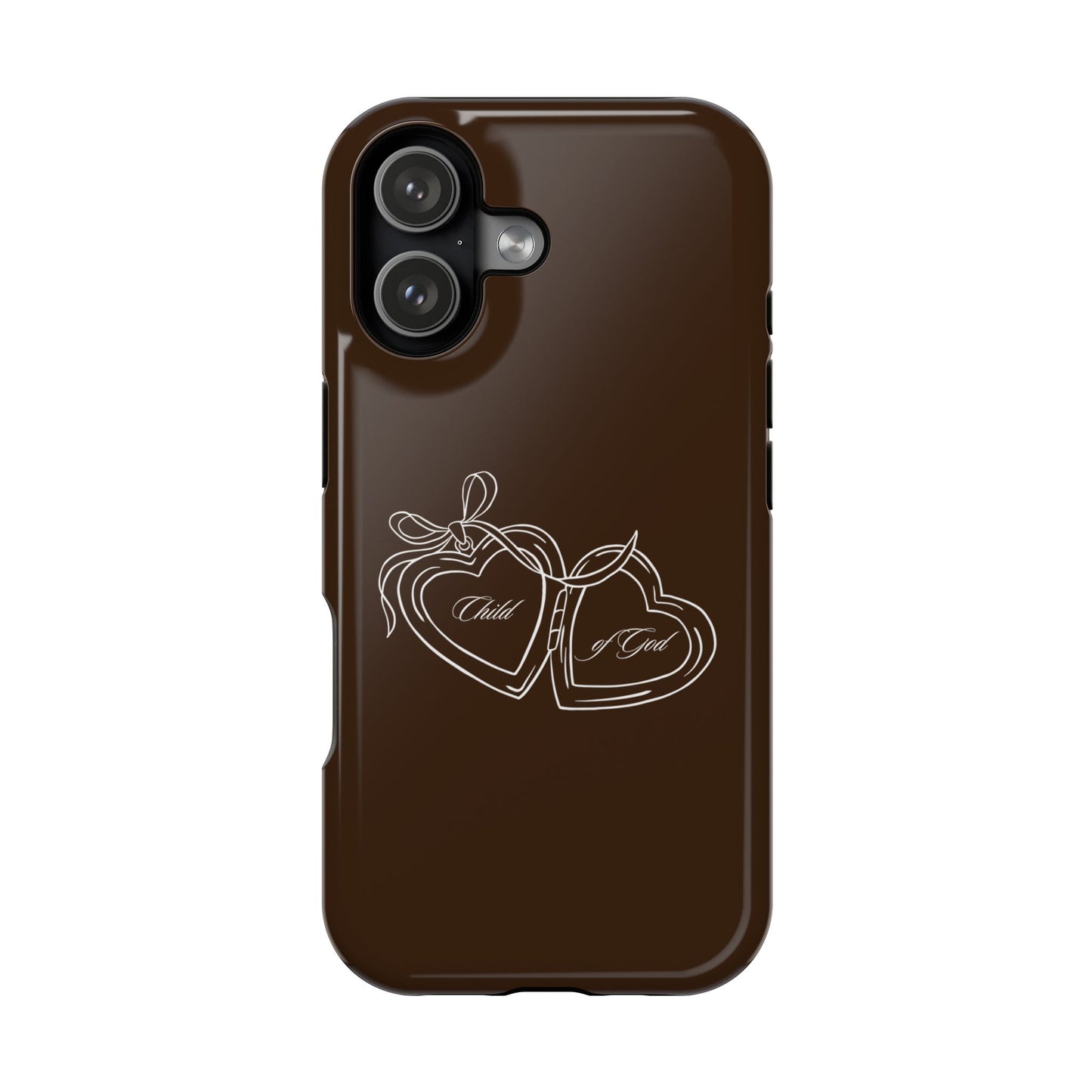 Child of God Locket Espresso Phone Case MagSafe