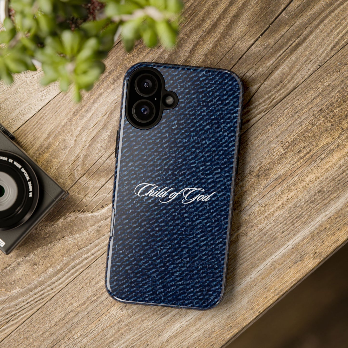 Child of God Denim Phone Case