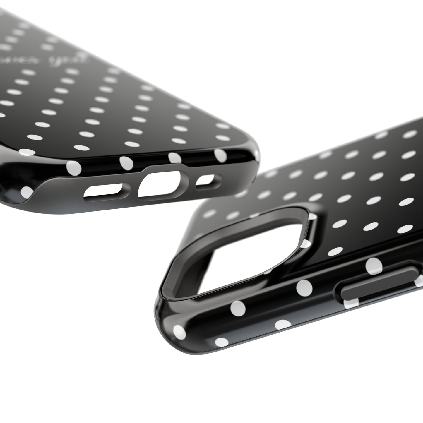 Jesus loves you Black Polka Dot Phone Case MagSafe