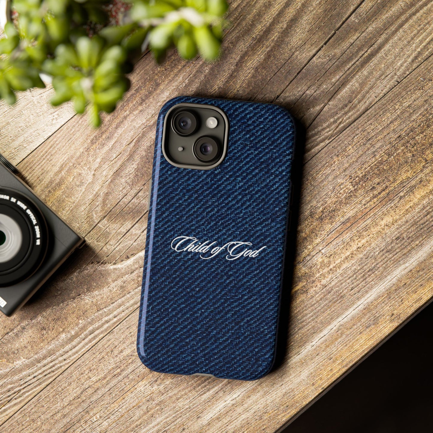 Child of God Denim Phone Case