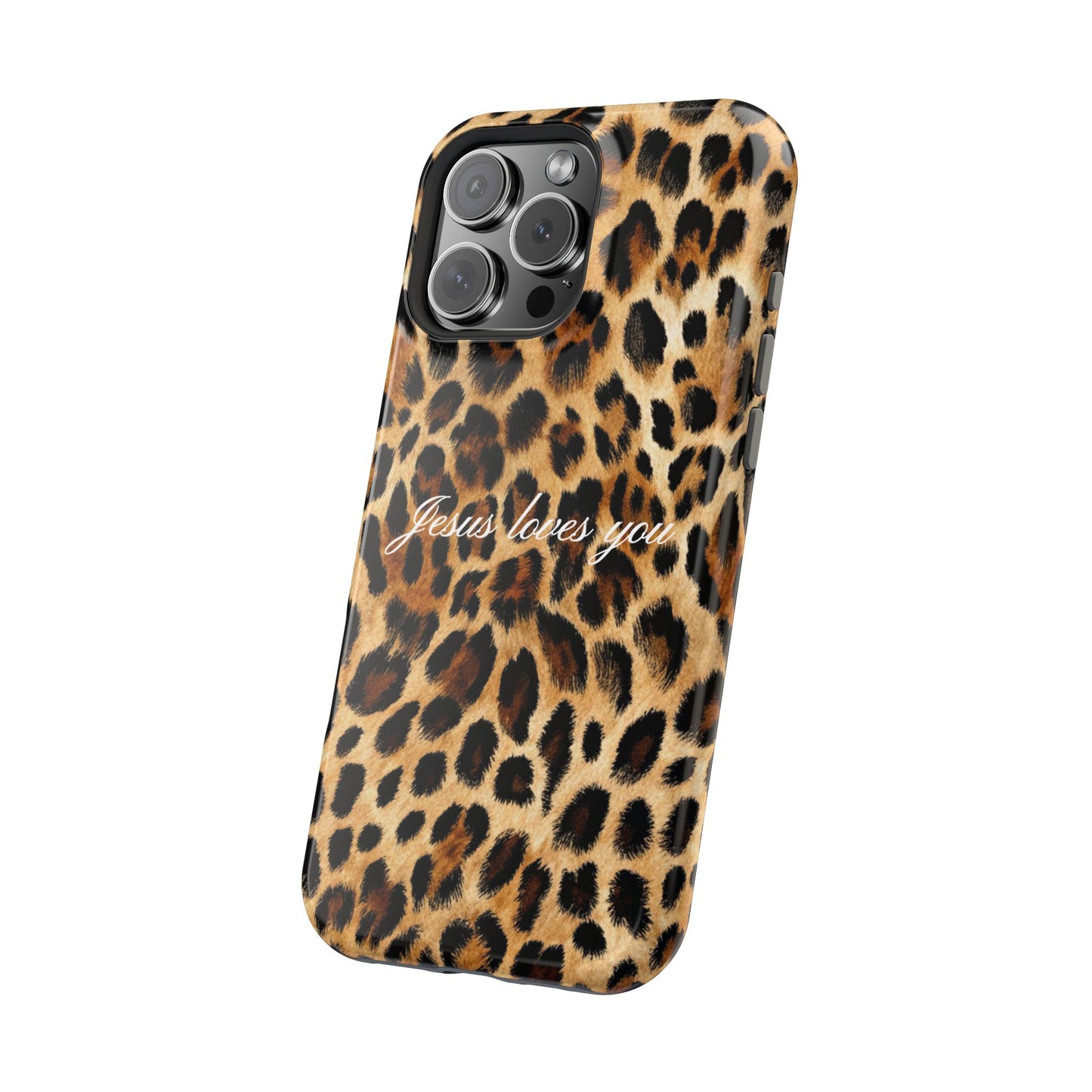 Jesus loves you Leopard Phone Case MagSafe