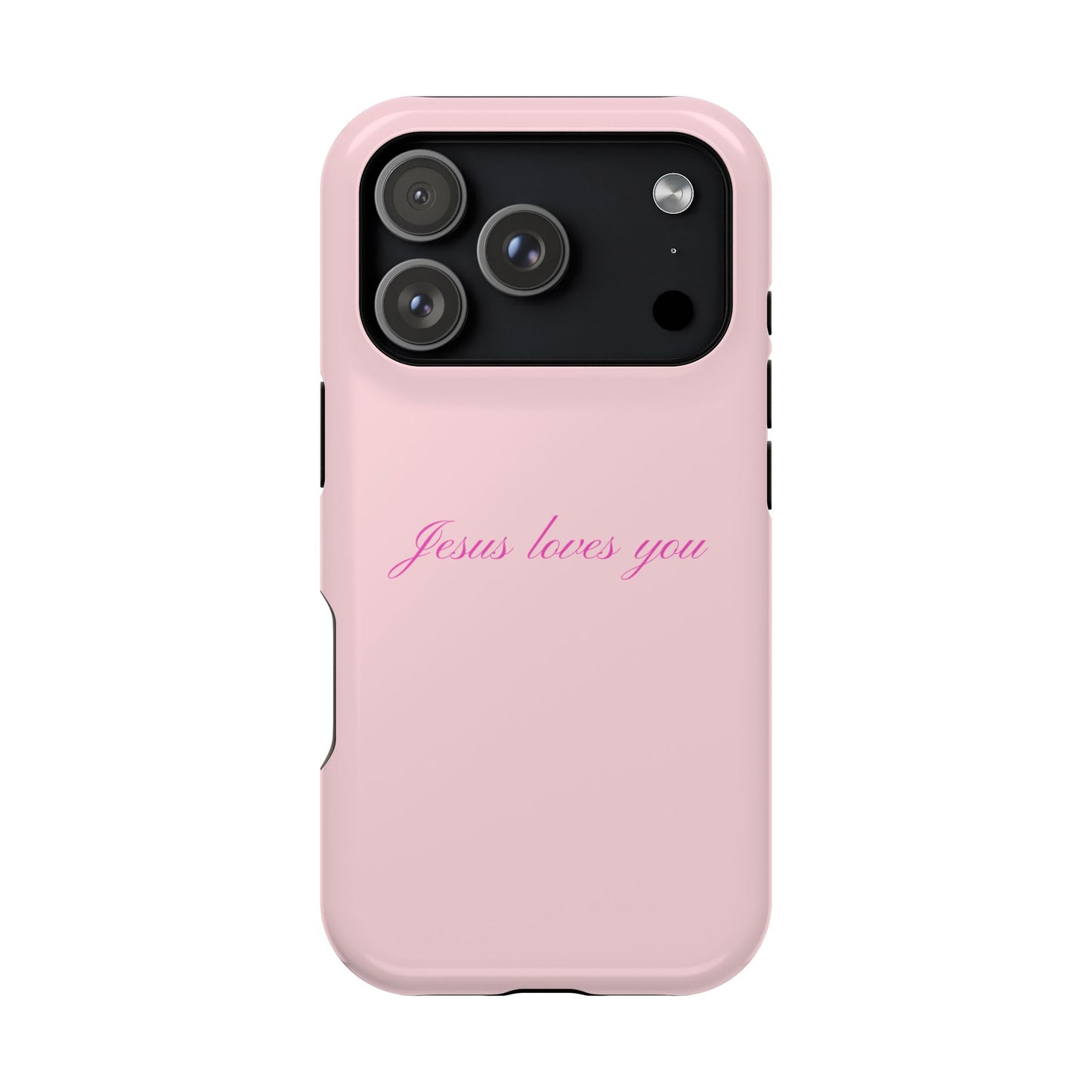 Jesus loves you Baby Pink Phone Case MagSafe