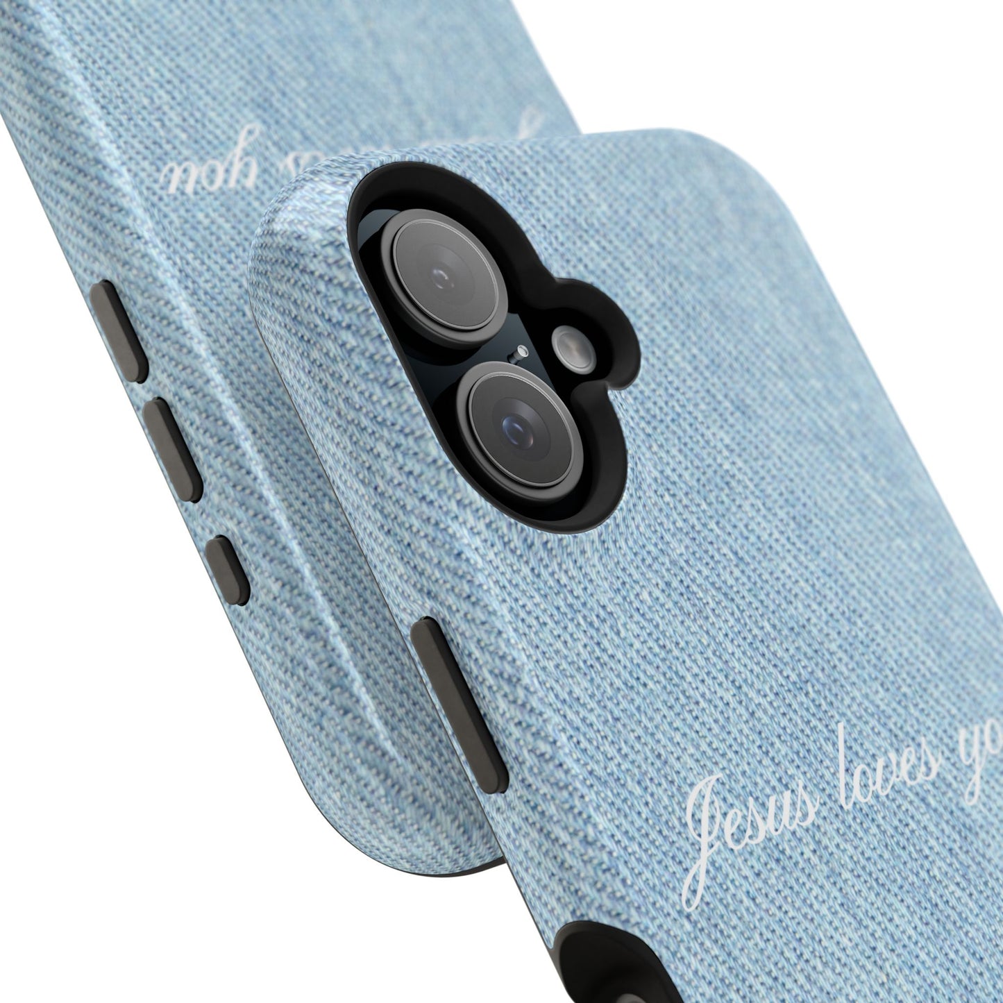 Jesus loves you Denim Phone Case MagSafe