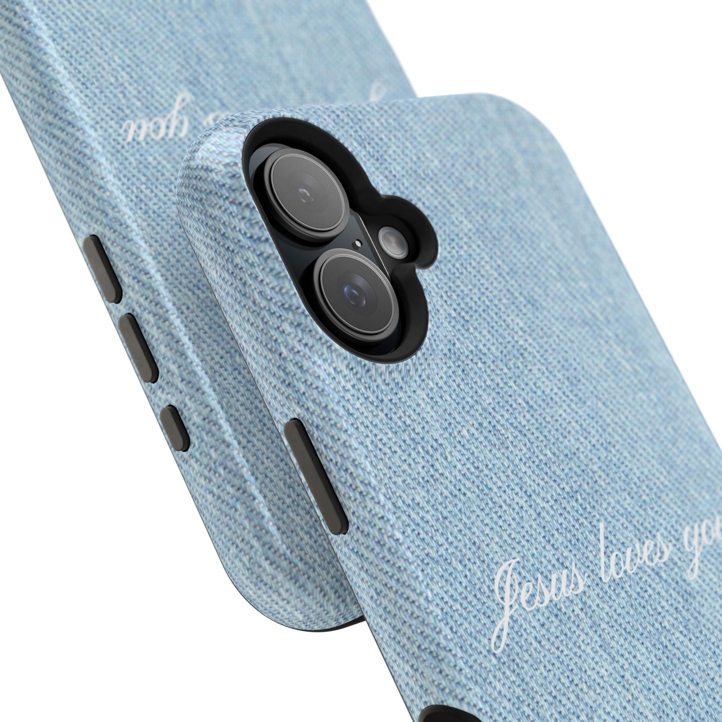 Jesus loves you Denim Phone Case MagSafe
