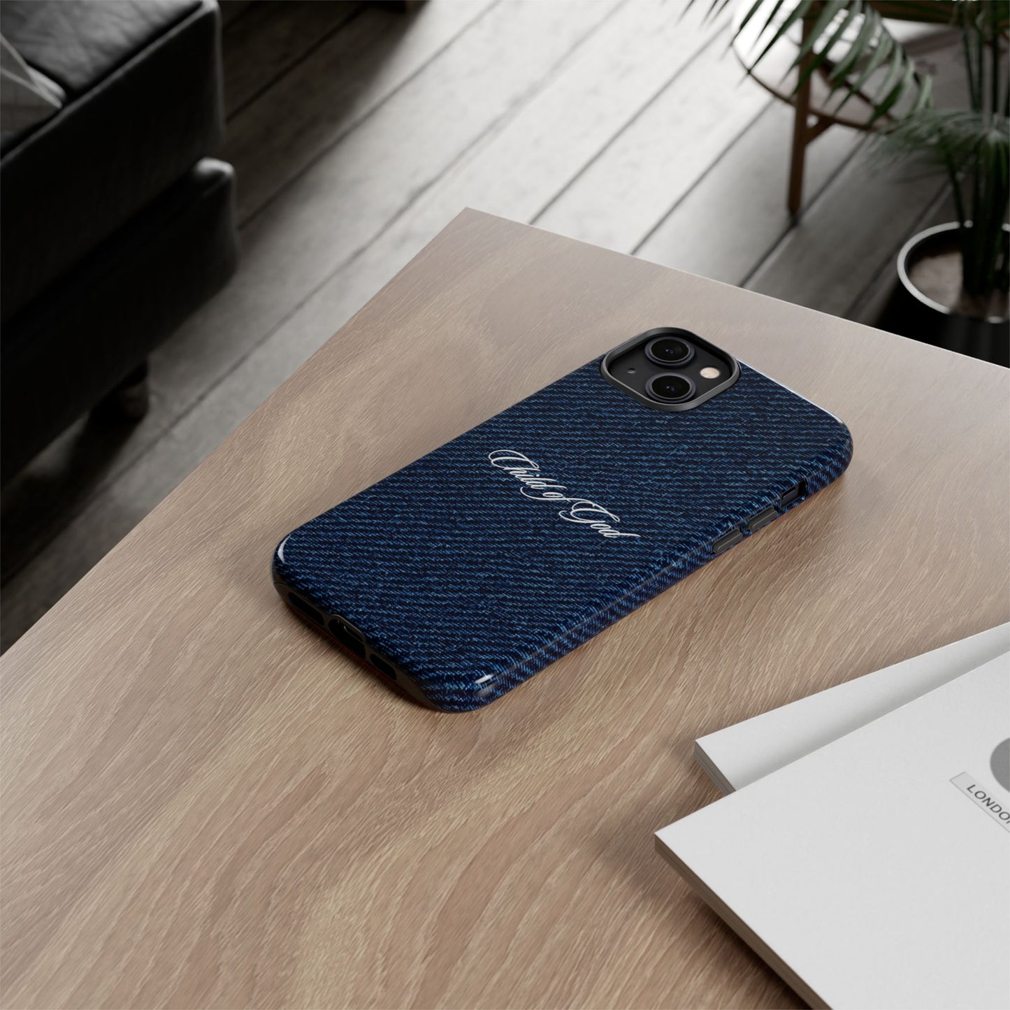 Child of God Denim Phone Case