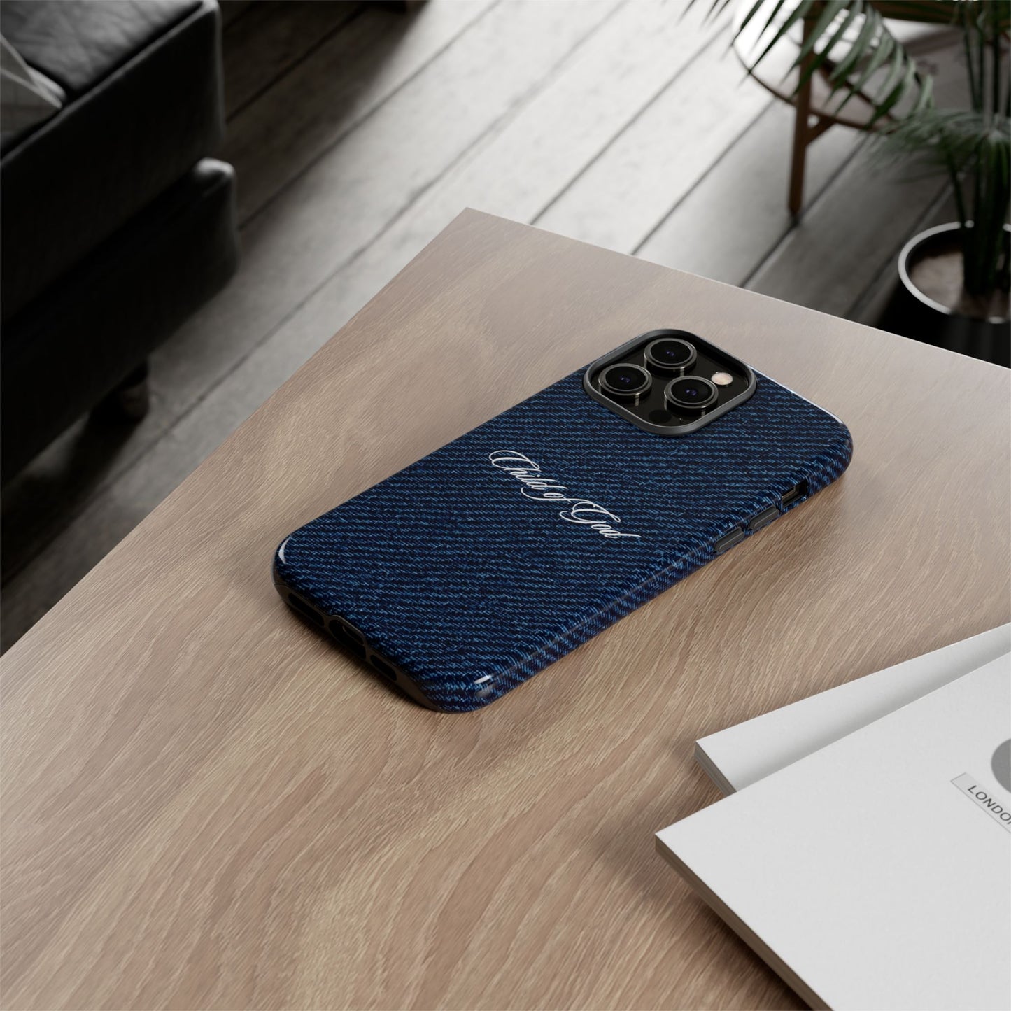 Child of God Denim Phone Case