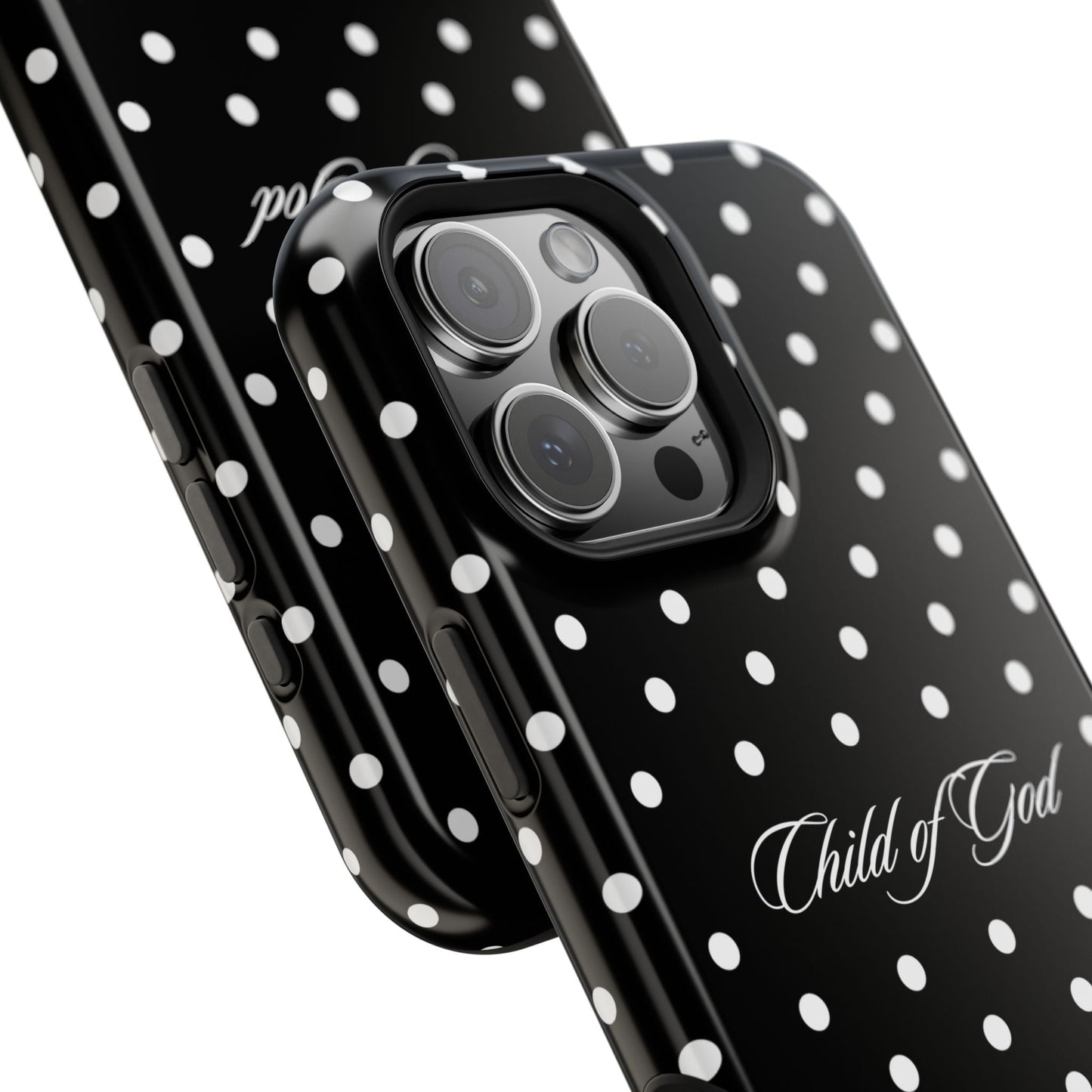 Child of God Black Polka Dot MagSafe Phone Case