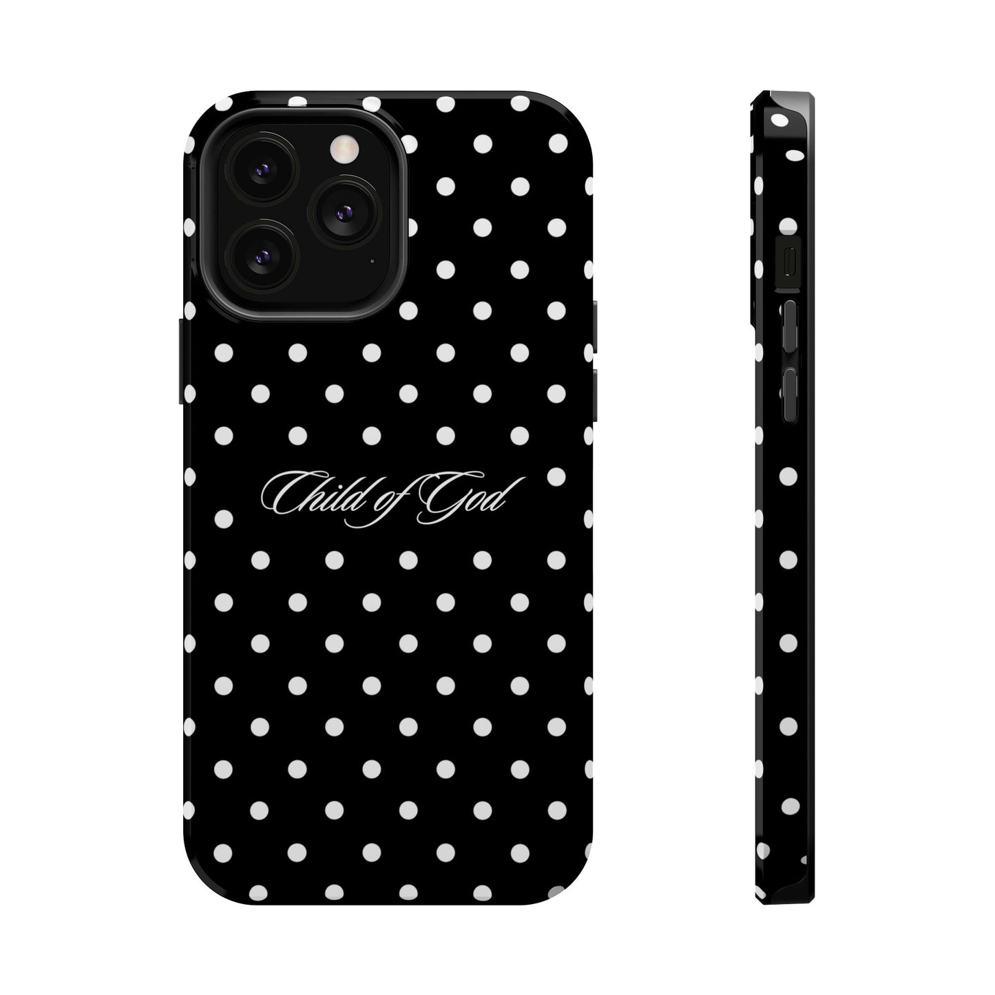Child of God Black Polka Dot MagSafe Phone Case