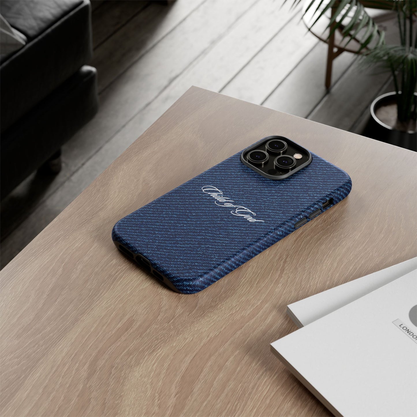 Child of God Denim Phone Case