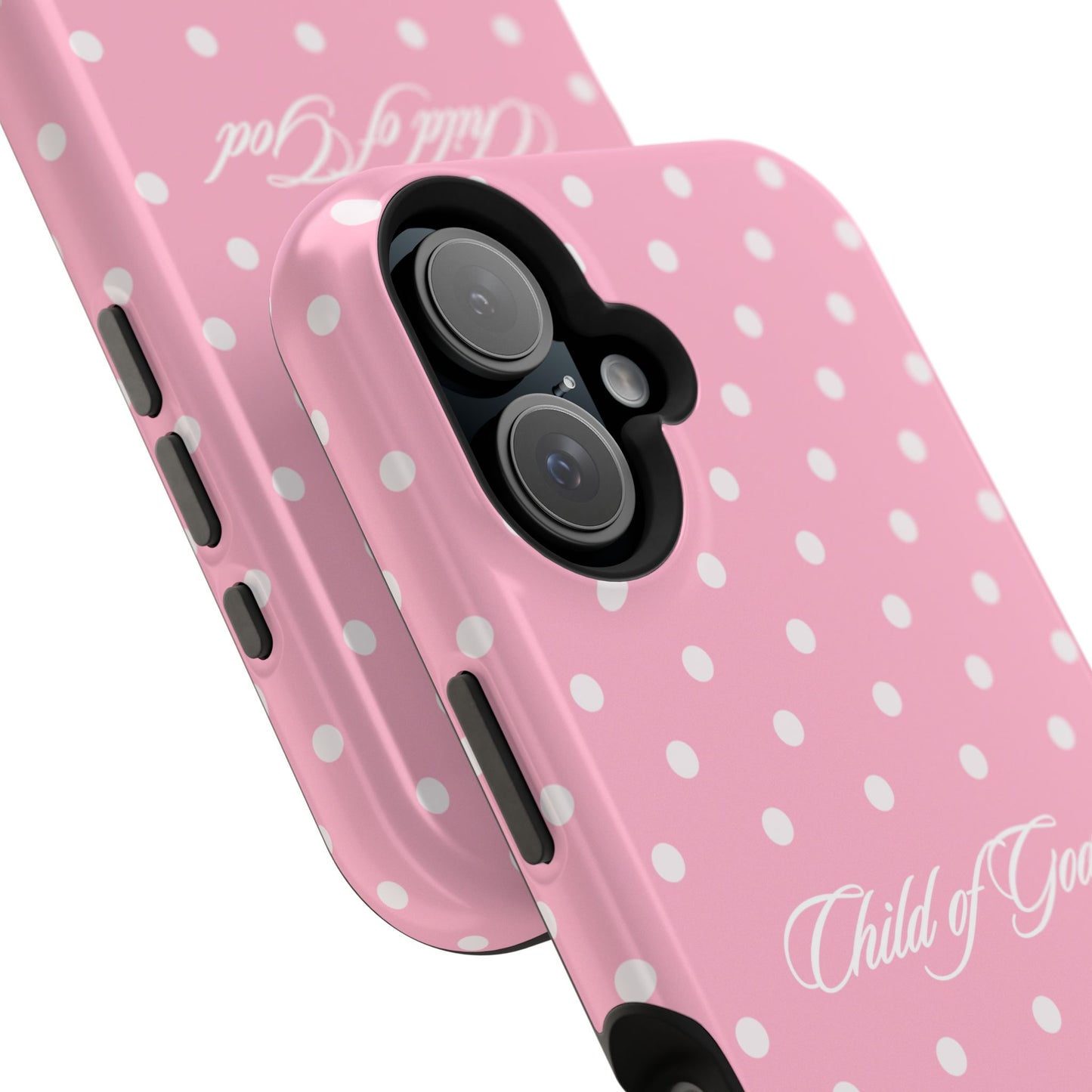 Child of God Pink Polka Dot Phone Case MagSafe
